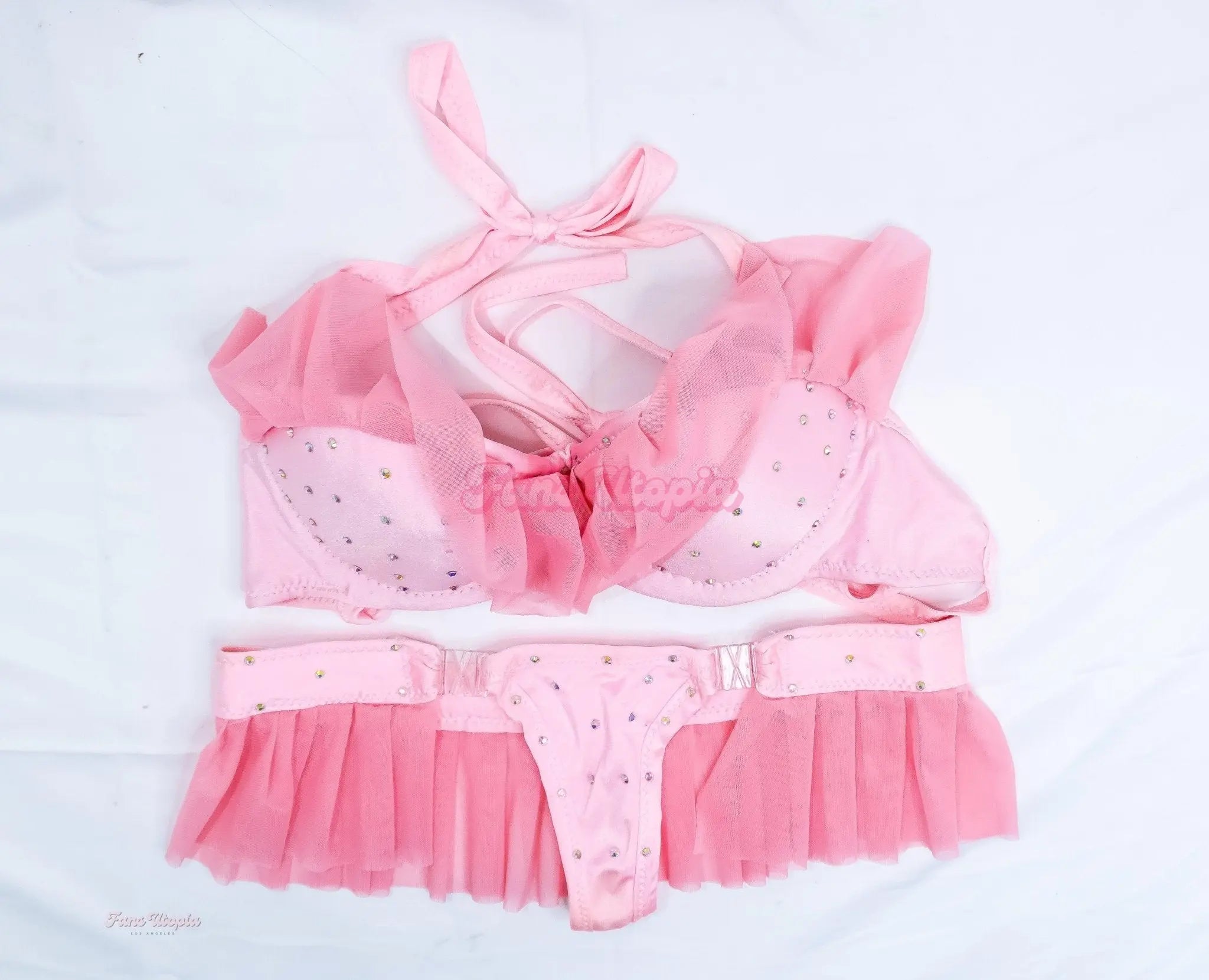 Maddy May Ballerina Bra & Panties + Signed Stripper Booties Maddy May