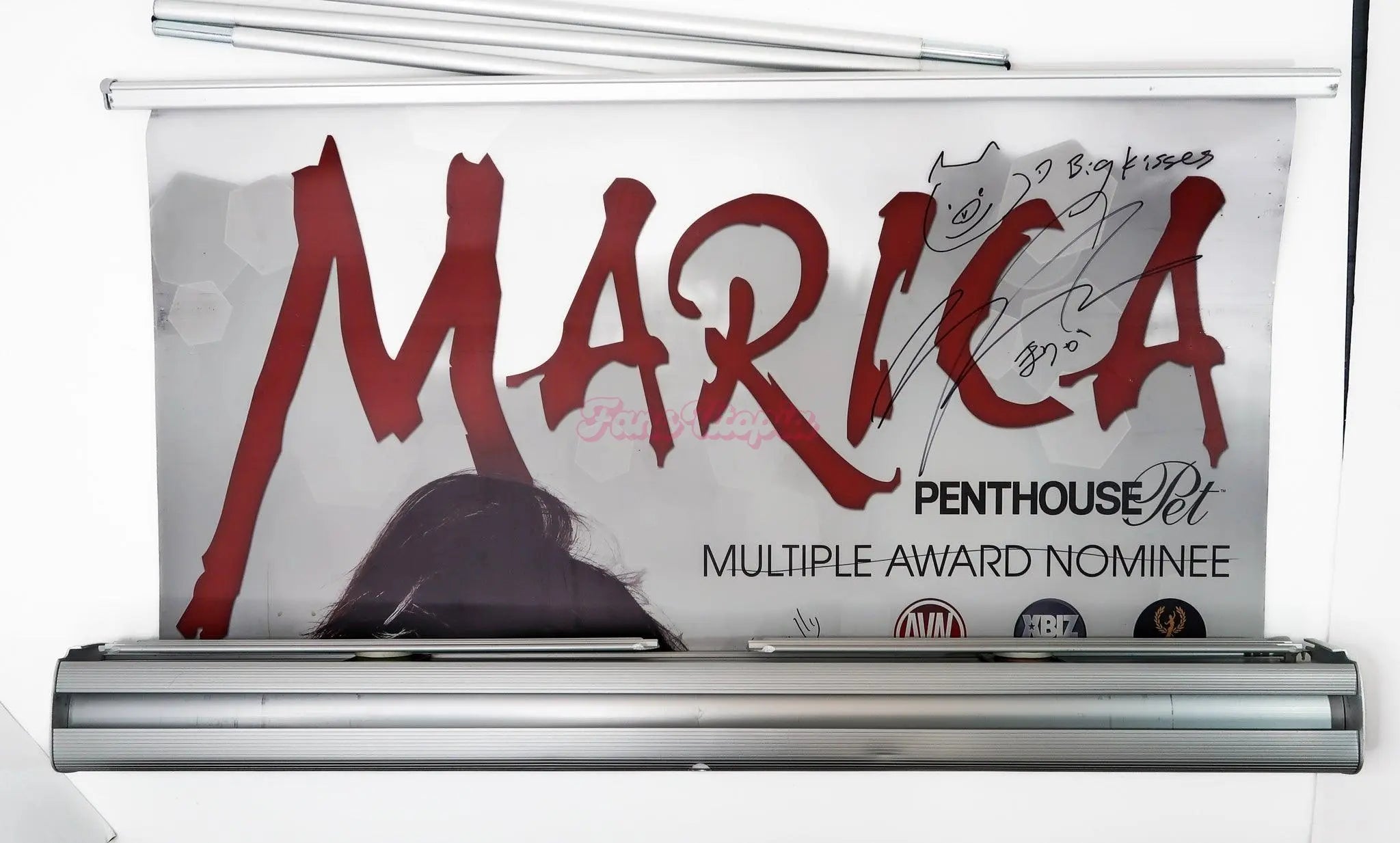 Marica Hase Autographed 1st USA Banner Marica Hase