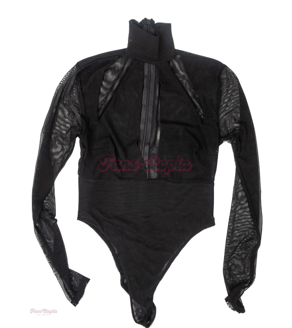 Marina Maya Black Mesh Bodysuit Marina Maya