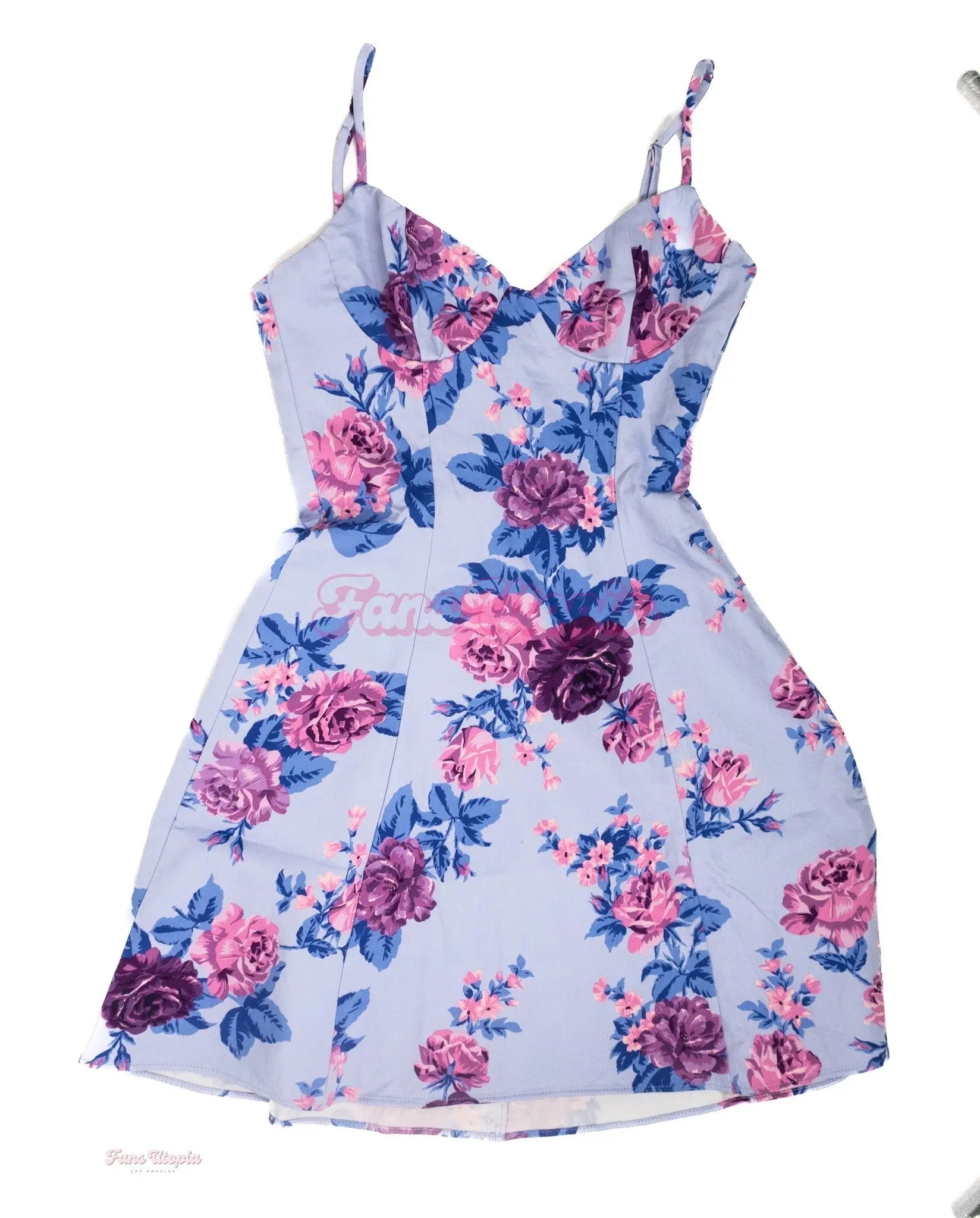 Marina Maya Blue Floral Dress Marina Maya