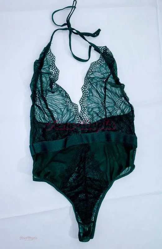 Maya Woulfe Green Lace Bodysuit Maya Woulfe