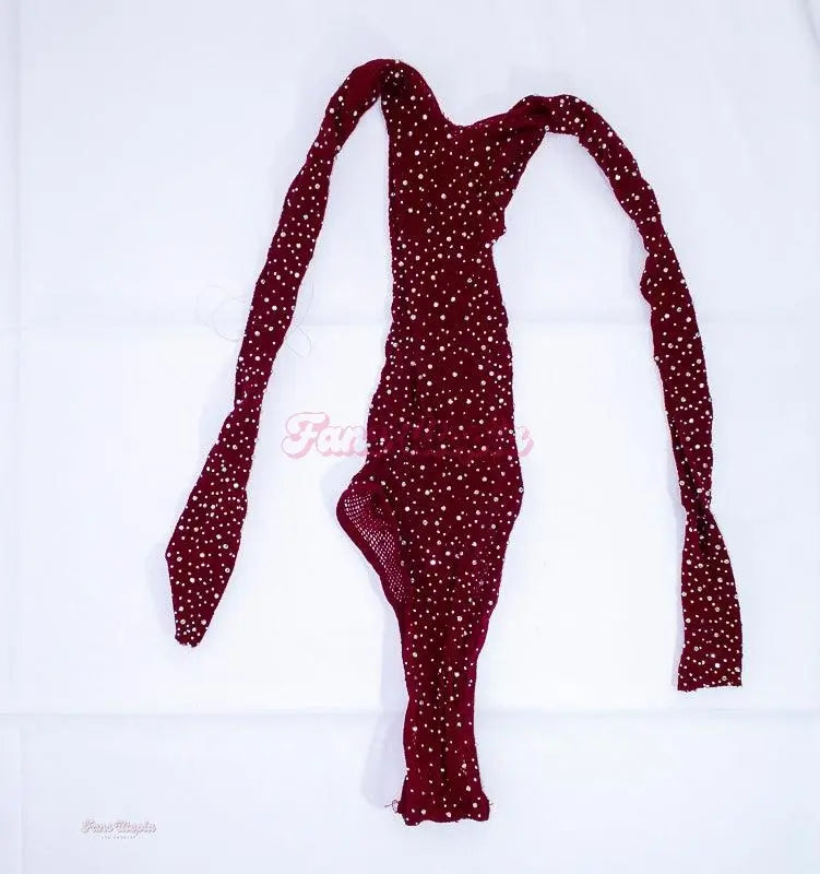 Maya Woulfe Red Mesh Bodysuit Maya Woulfe