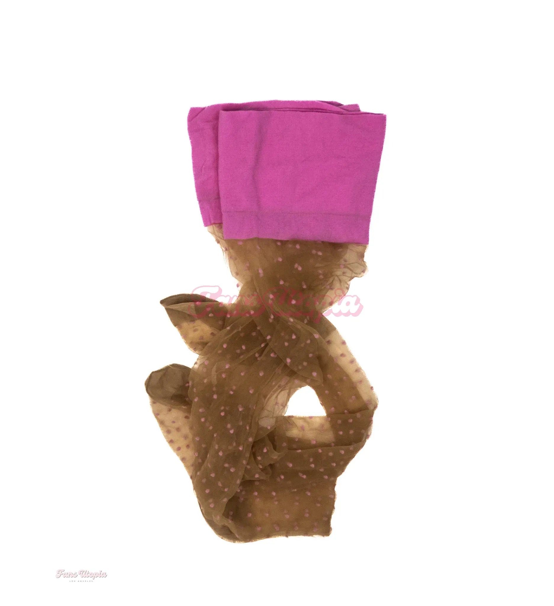 Meli Santa Pink Polkadot Thigh Highs OUTLET