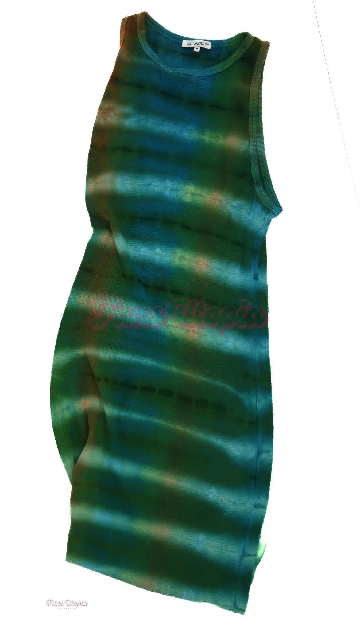 Mia Malkova Green Tie Dye Maxi Dress - FANS UTOPIA SNACK LA Mia Malkova Green Tie Dye Maxi Dress - FANS UTOPIA SNACK LA