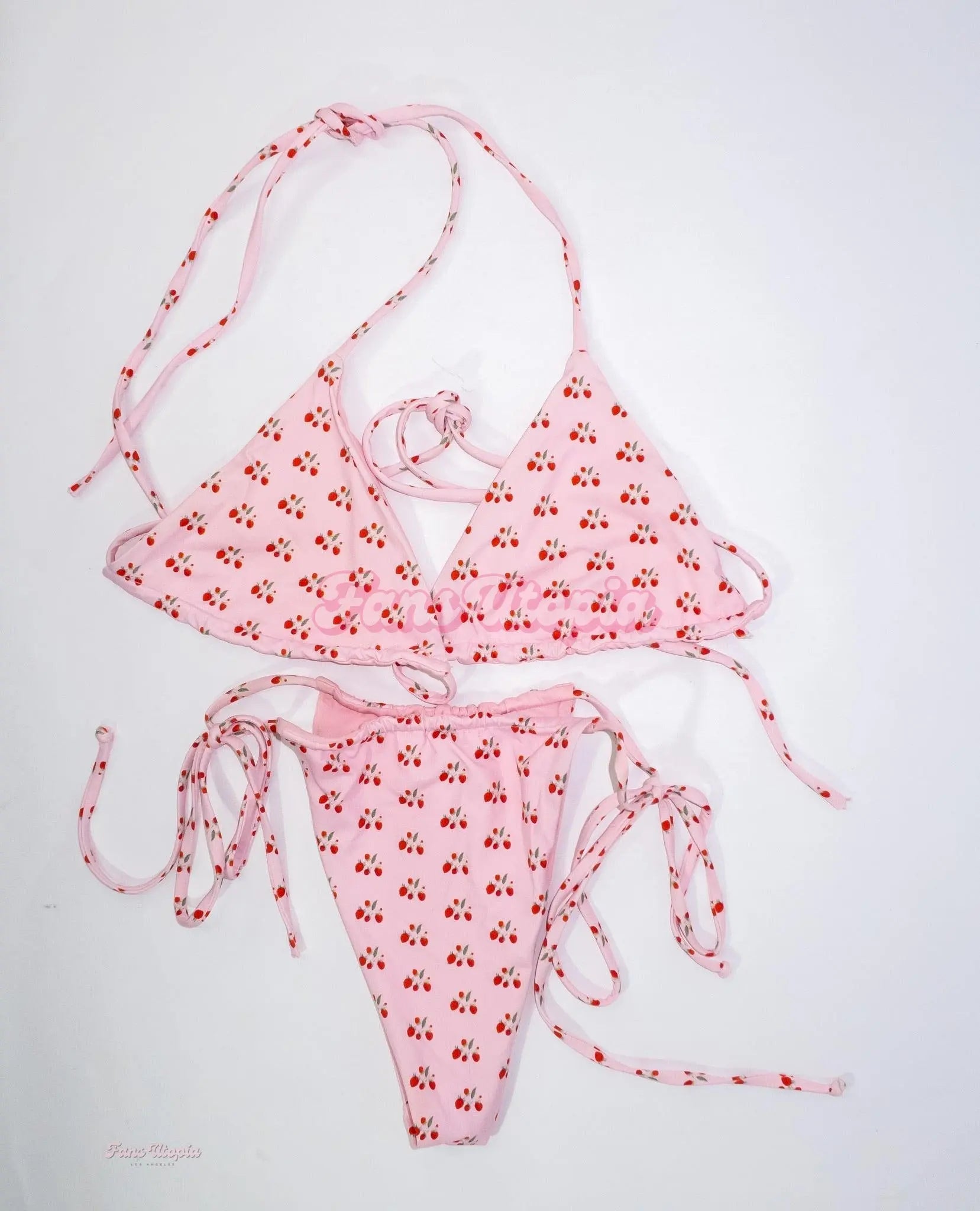 Mia Malkova Pink Strawberry Bikini Mia Malkova