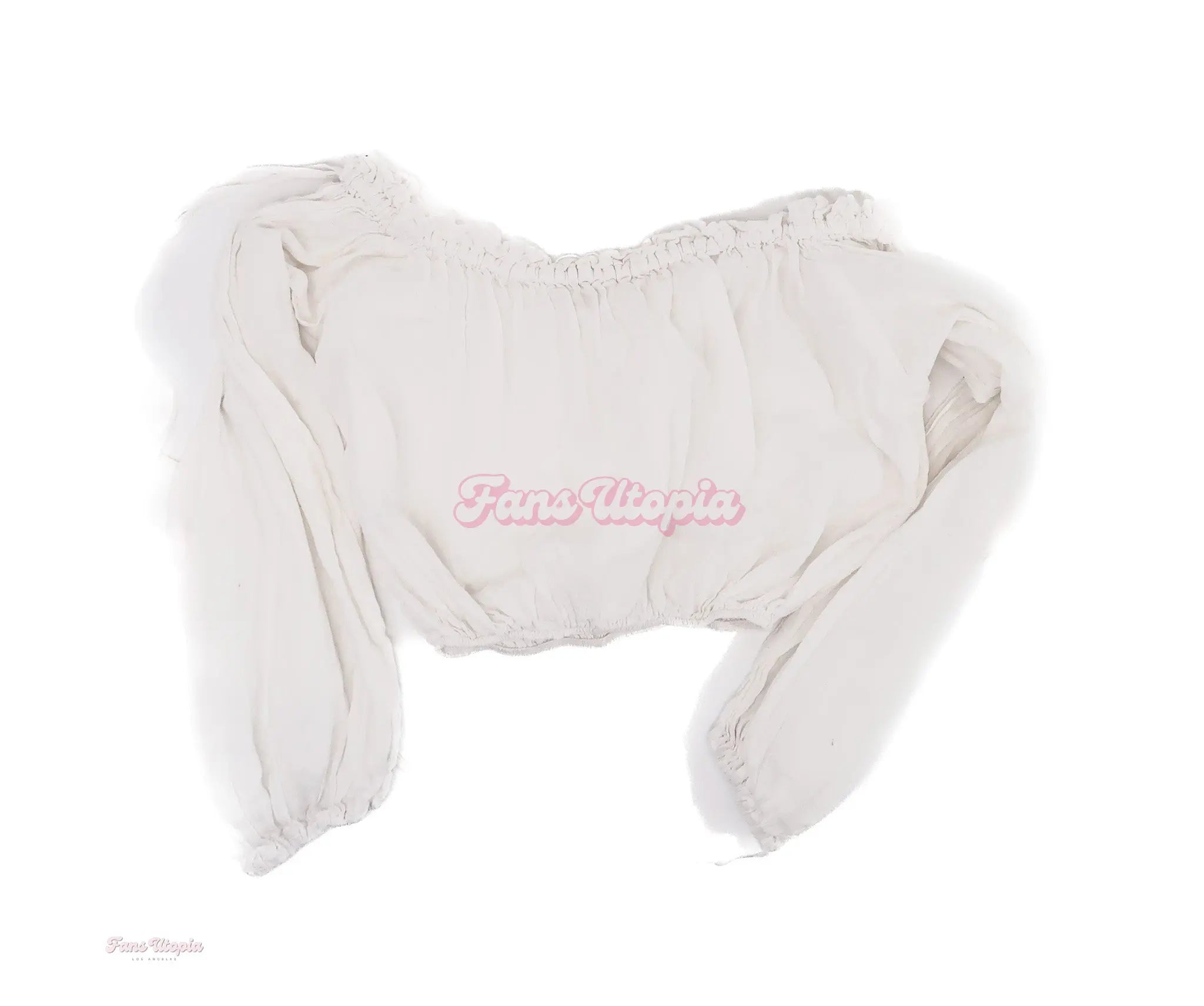 Mia Malkova White Bloomer Top OUTLET
