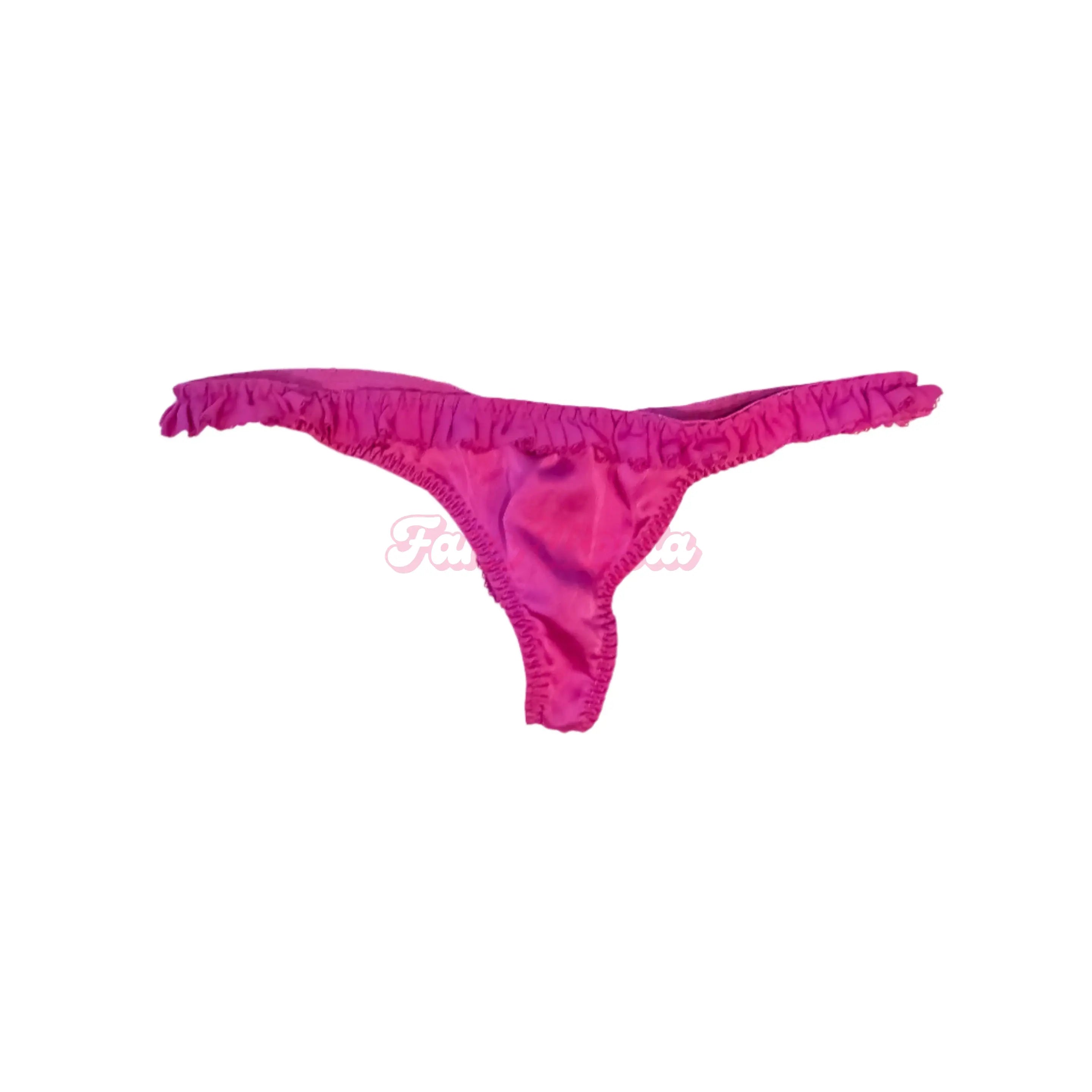 Natasha AP Pink Ruffled Thong Natasha