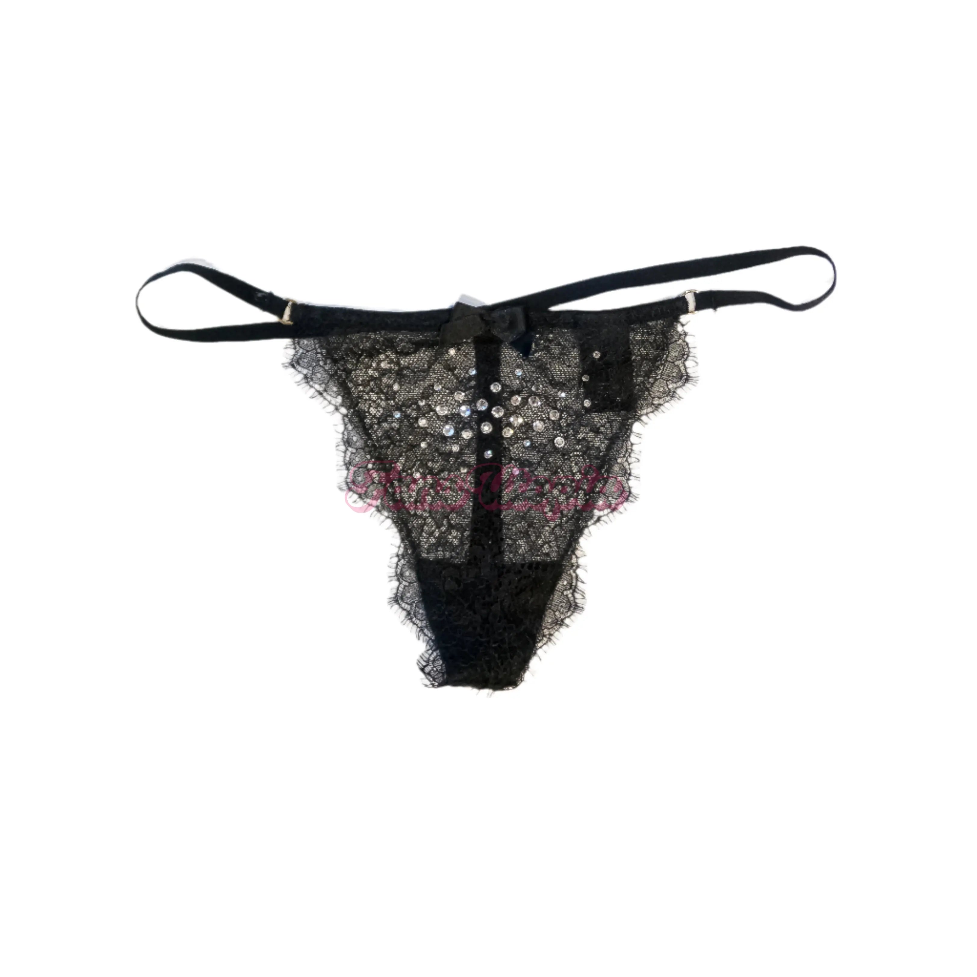 Natasha VS Black Lace Thong Natasha