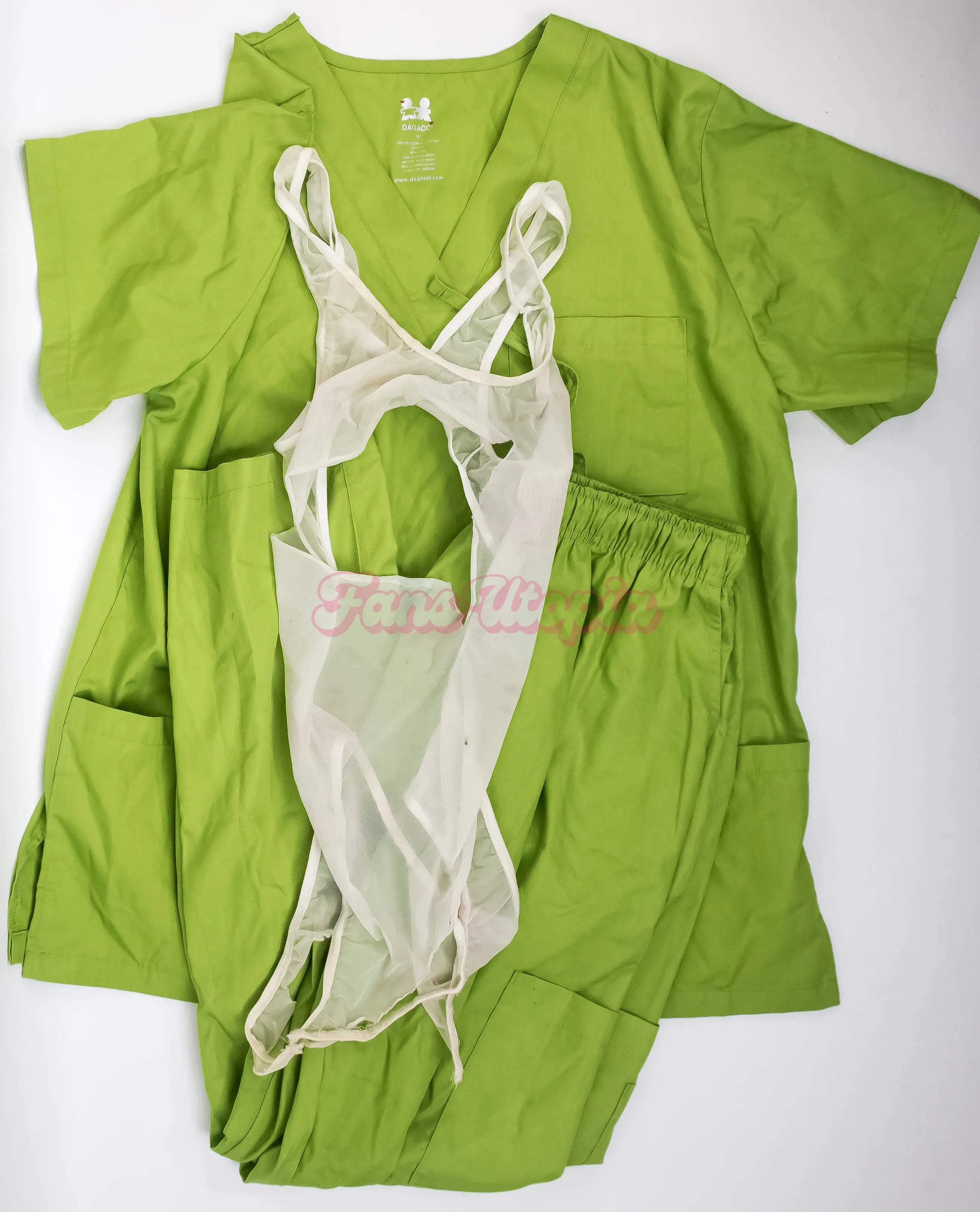 Nia Bleu Bodysuit & Green Scrubs Nia Bleu