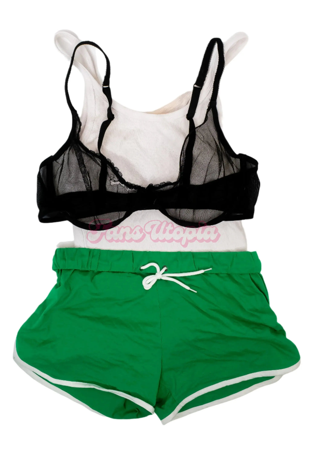 Nia Bleu Green & White Outfit Set Nia Bleu