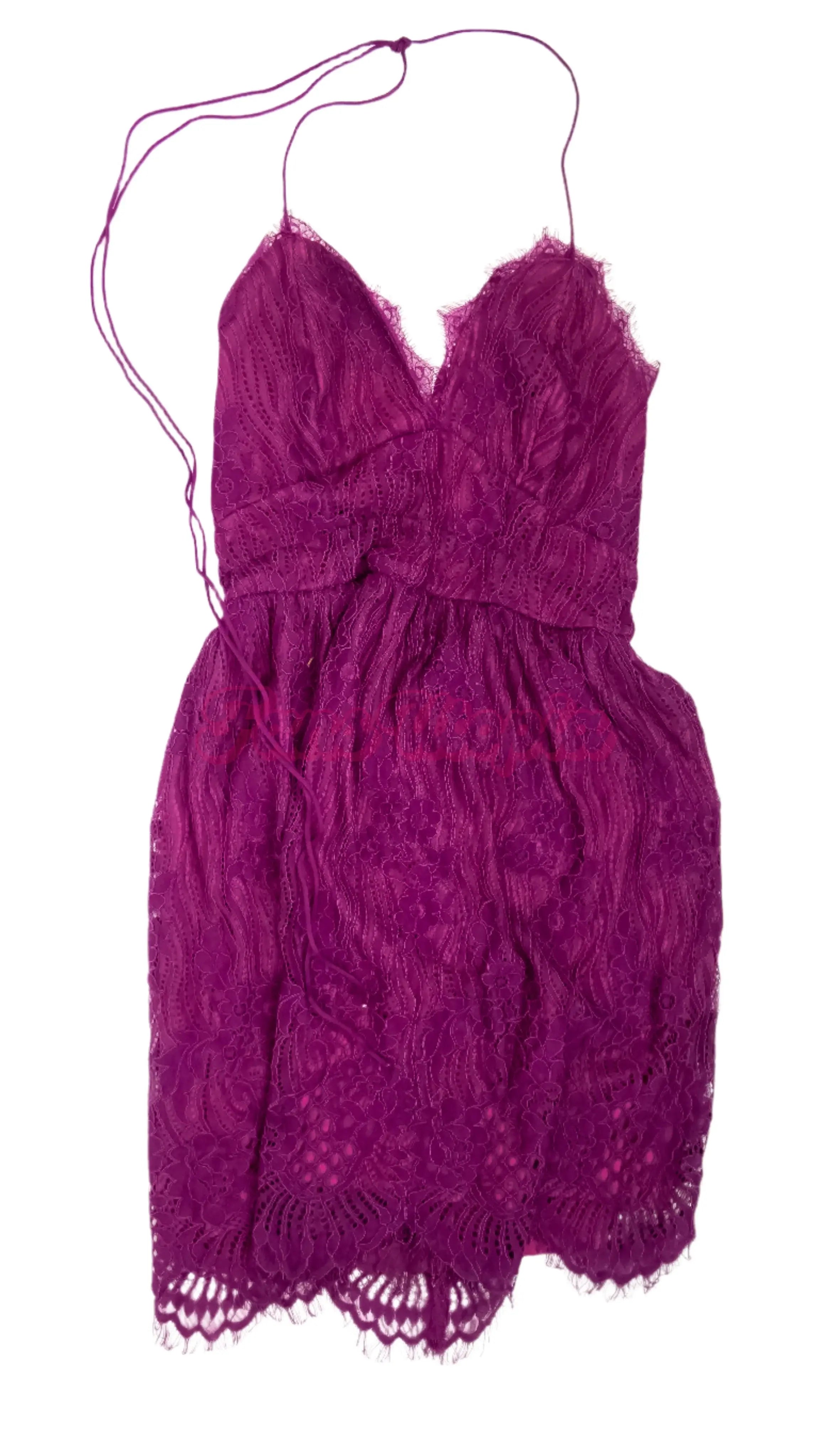 Nia Bleu Purple Lace Dress + Script Nia Bleu