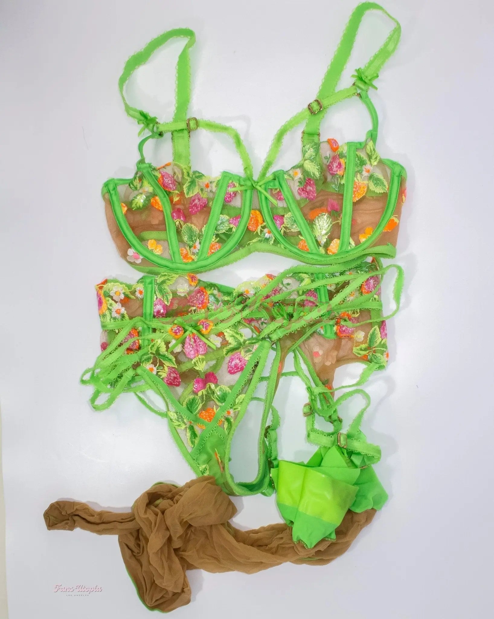 Nicole Doshi HB Strawberry Complete Lingerie Set The Local Talent Podcast