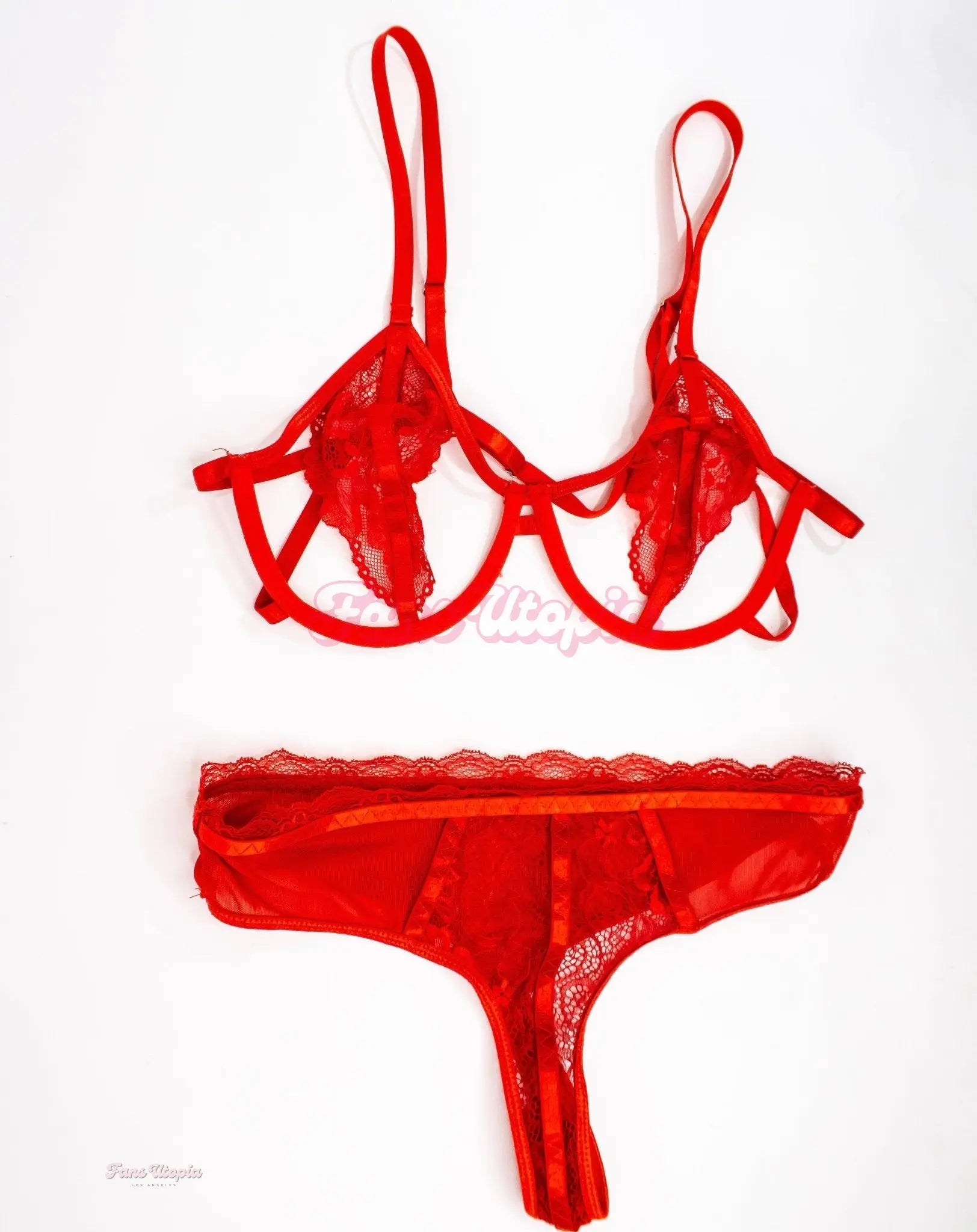 Nika Venom Red Lace Bra & Panties Set Nika Venom
