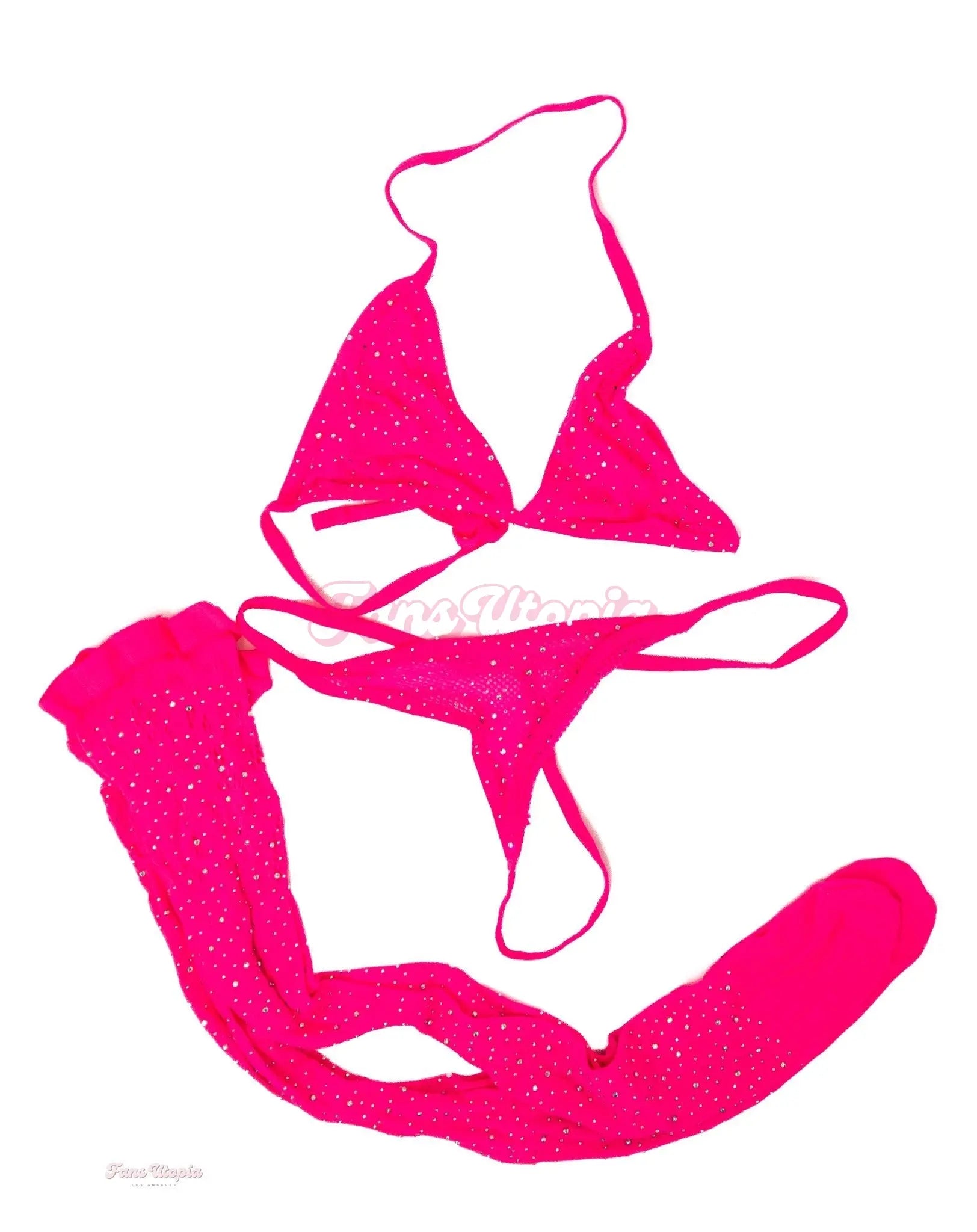 Nikki Benz Hot Pink Mesh Set Nikki Benz