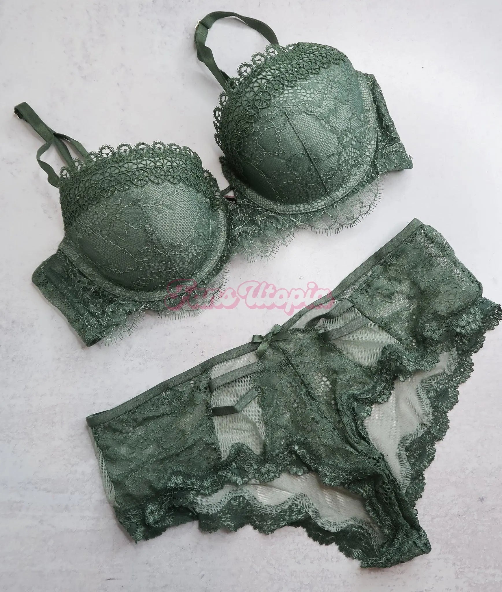 Nina Dolci Green Bra & Panty Set Nina Dolci