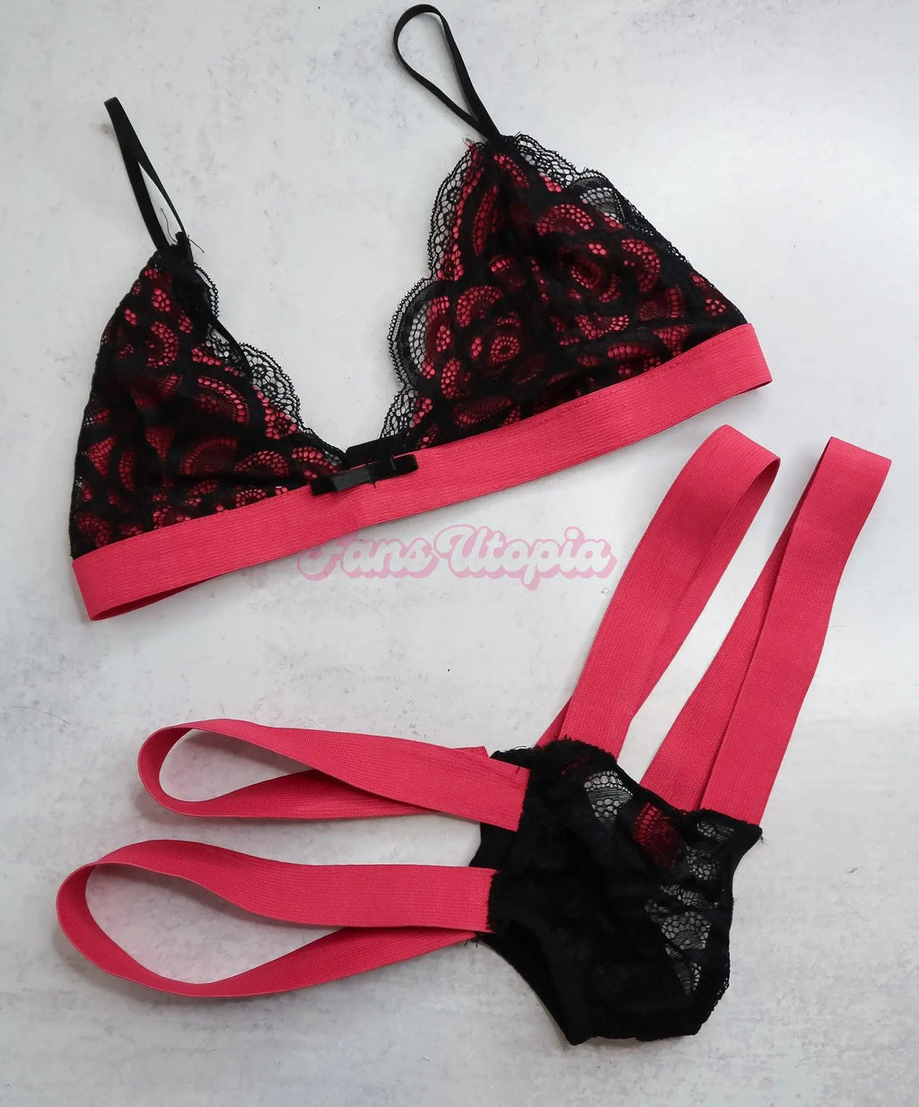 Nina Dolci Pink Lingerie Set Nina Dolci