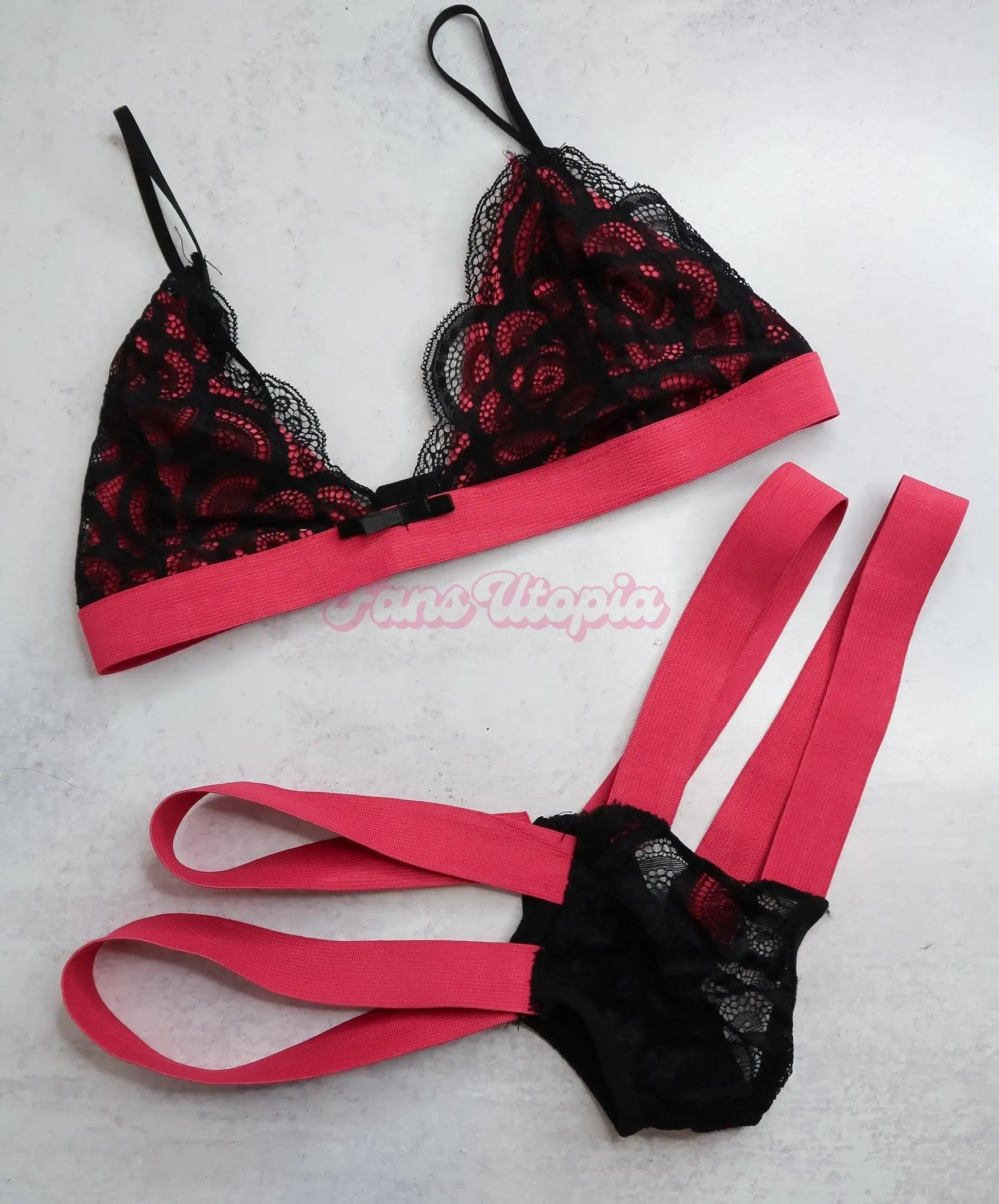 Nina Dolci Pink Lingerie Set Nina Dolci