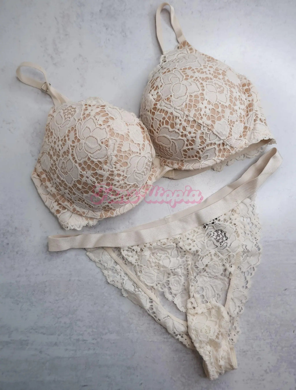 Nina Dolci White Bra & Panty Set Nina Dolci