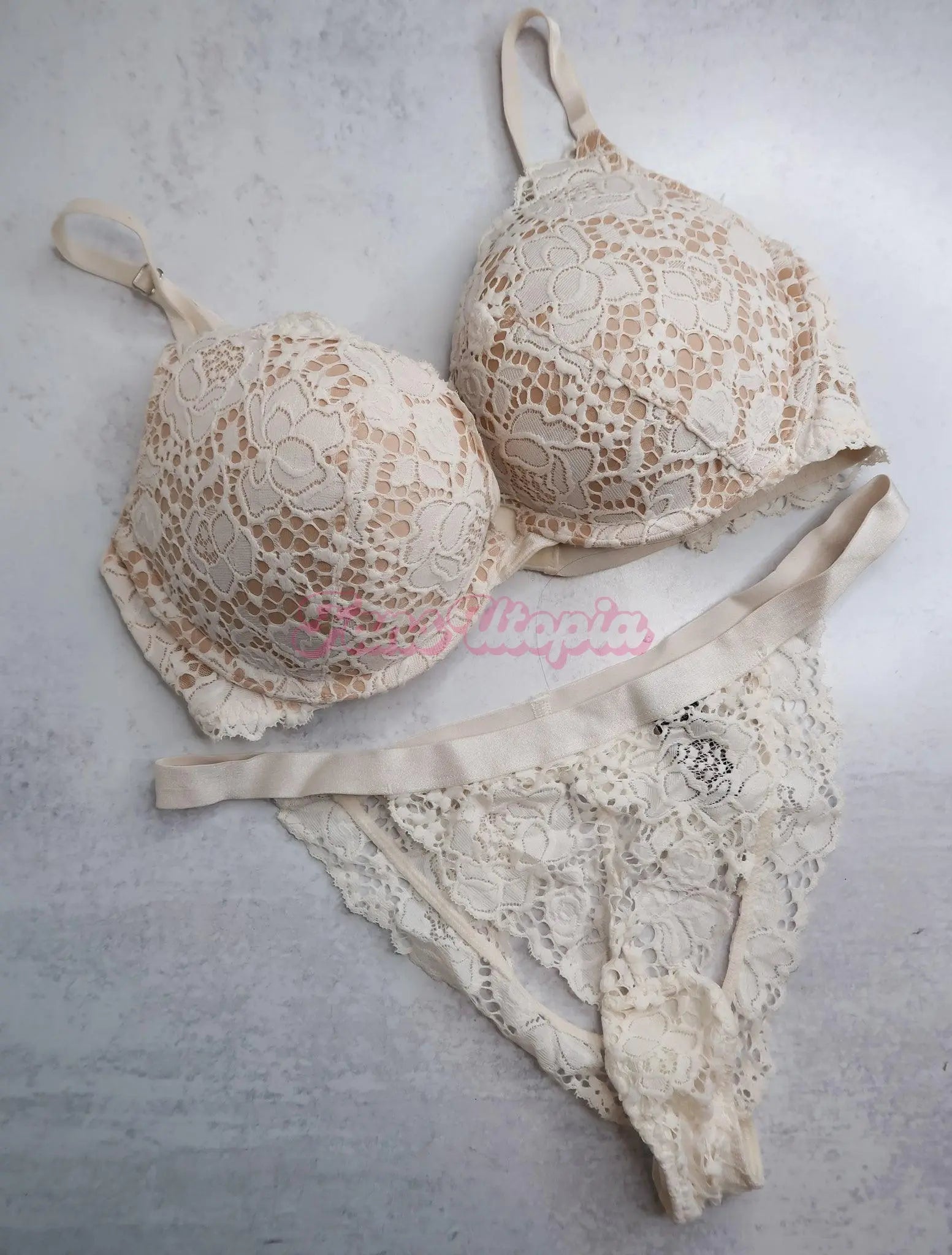 Nina Dolci White Bra & Panty Set Nina Dolci
