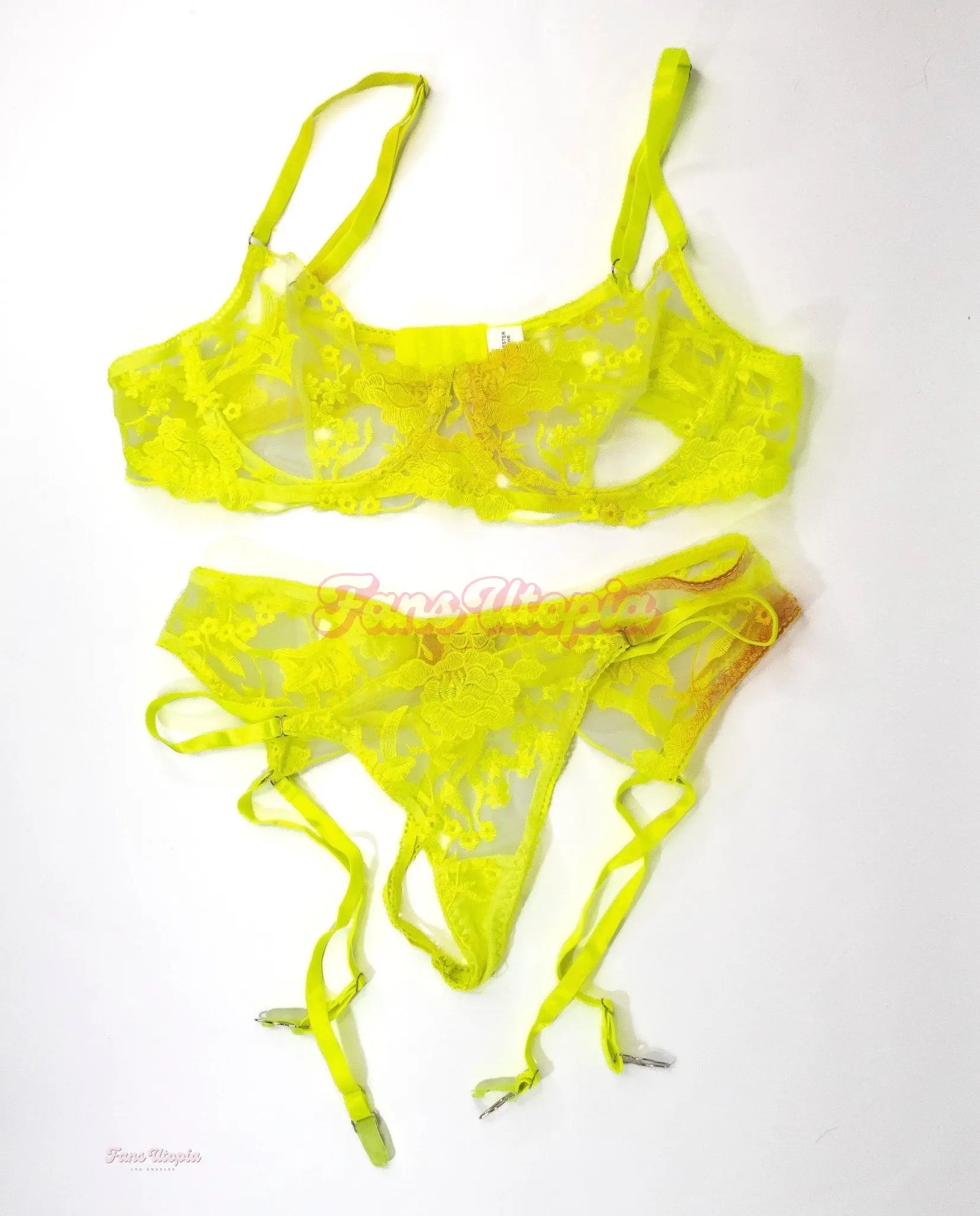 Payton Preslee Dirty Neon Yellow Lingerie Set Payton Preslee