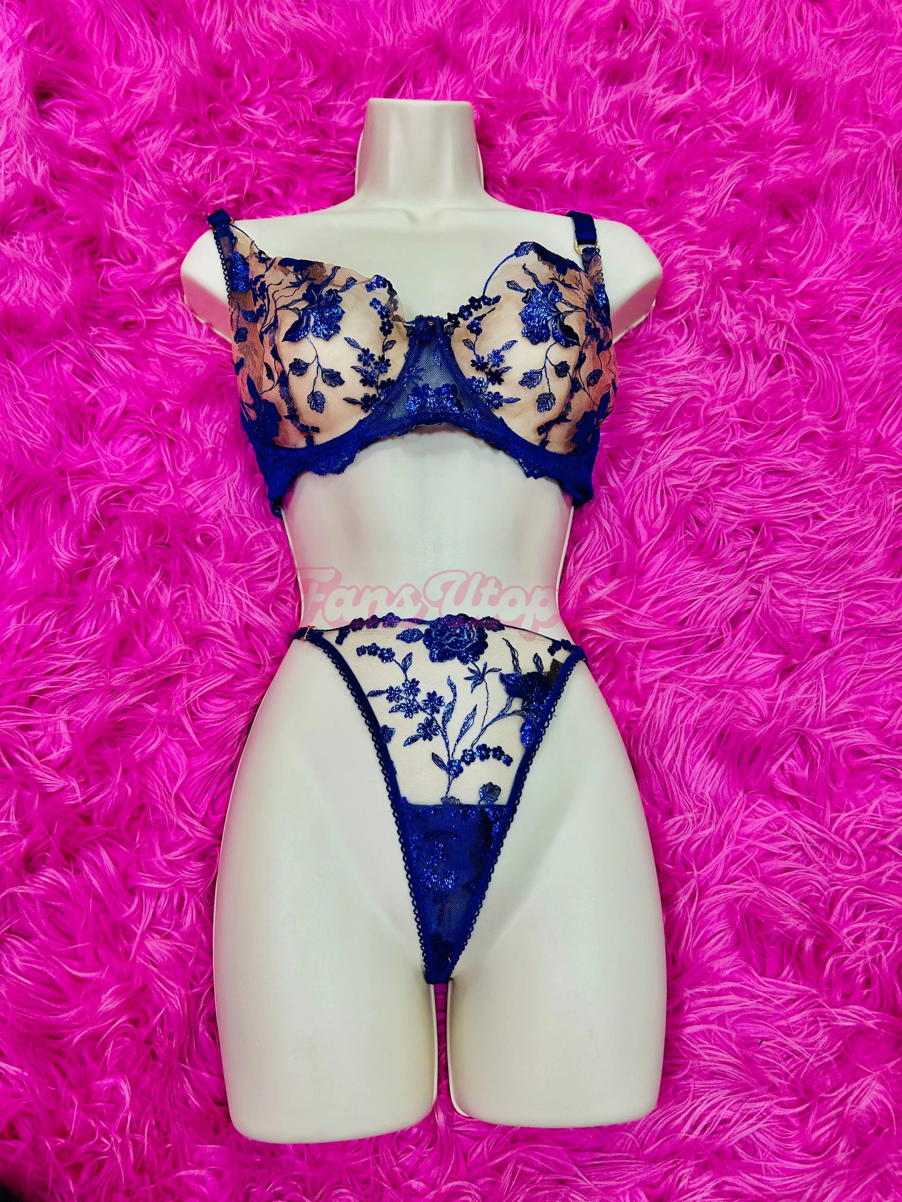 Payton Preslee HB Blue Bra & Panty Set Payton Preslee