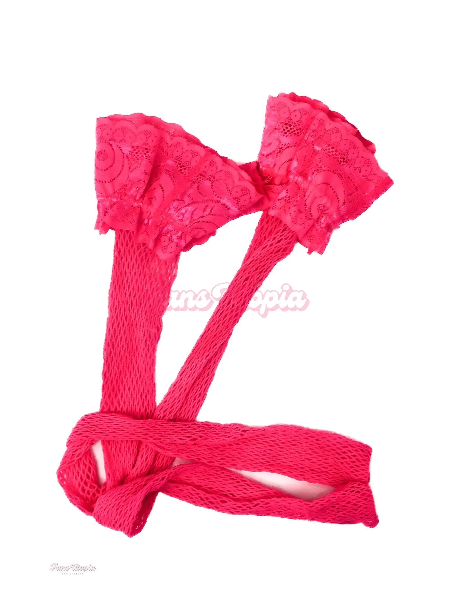 Payton Preslee Hot Pink Fishnets Thigh Highs OUTLET