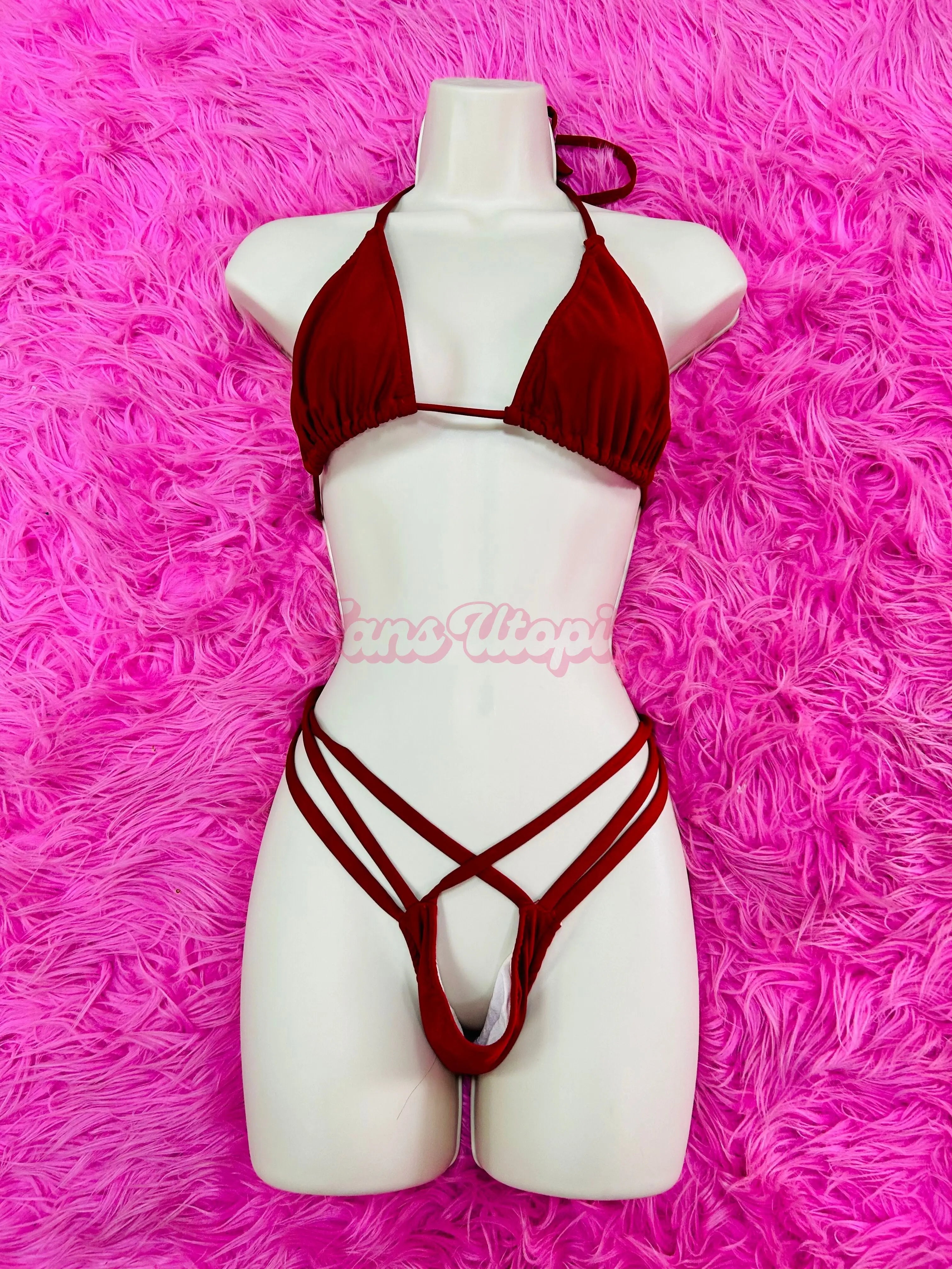 Payton Preslee Maroon Bikini Payton Preslee