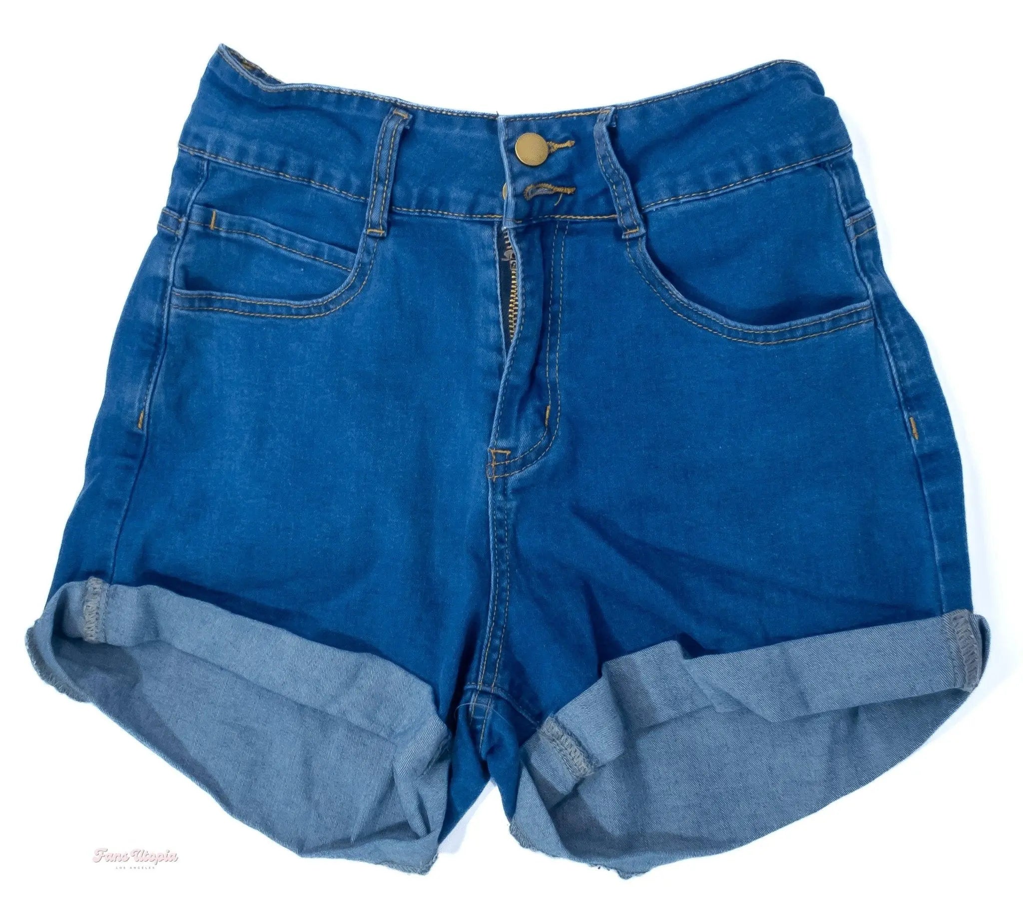 Queenie Sateen Denim Shorts Queenie Sateen