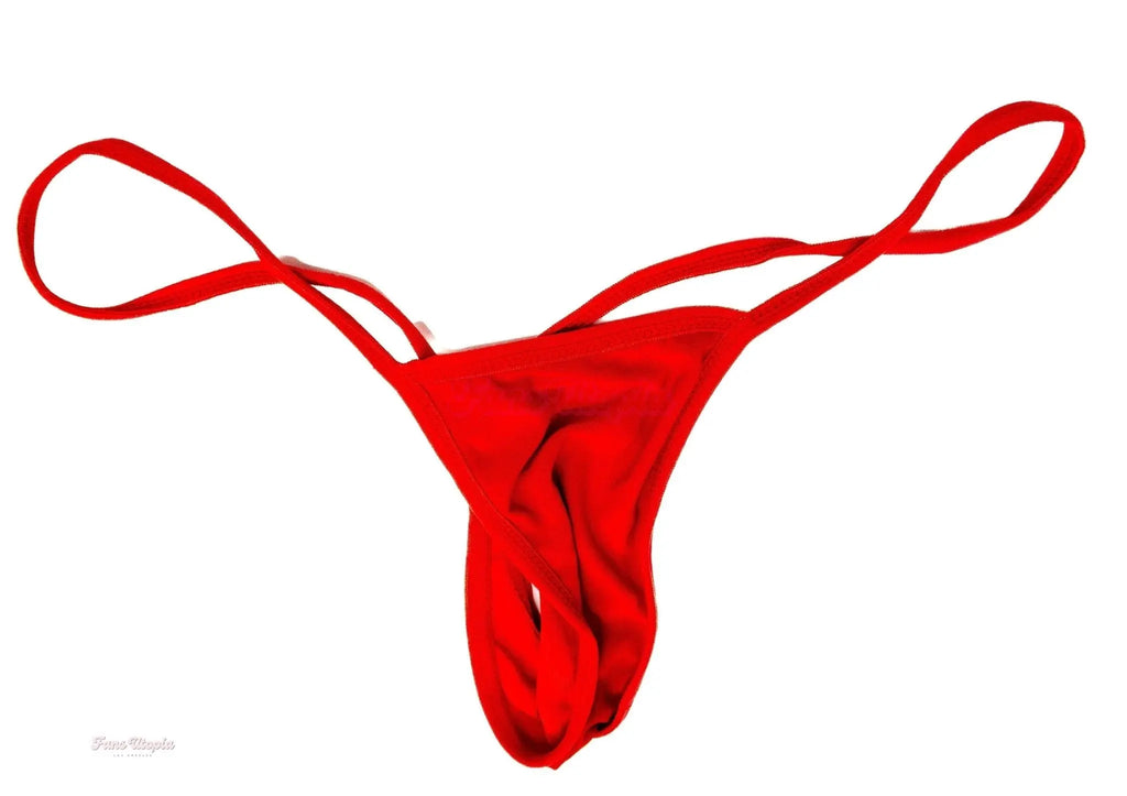 Queenie Sateen Red Thong Queenie Sateen