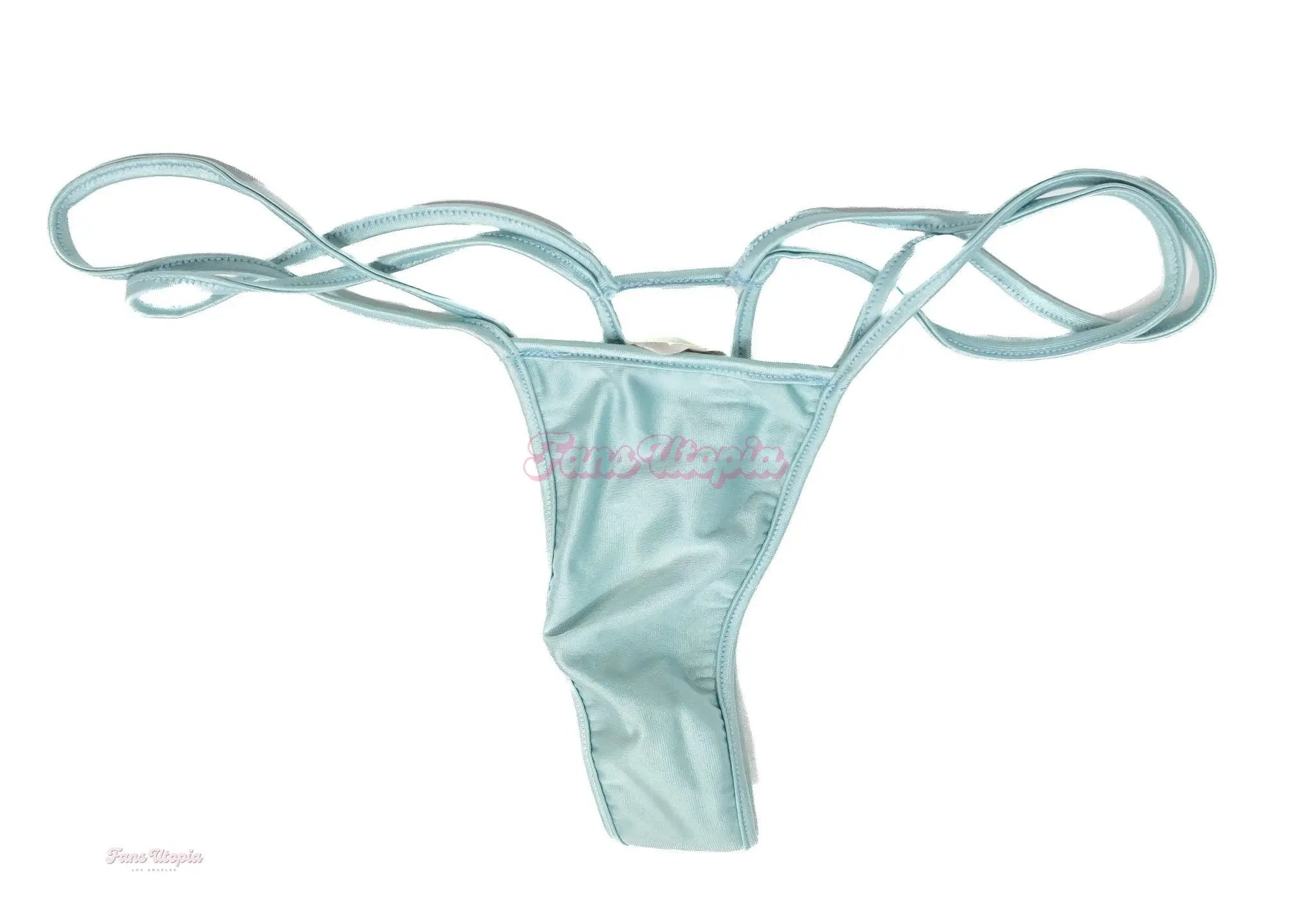Queenie Sateen Teal Thong Queenie Sateen