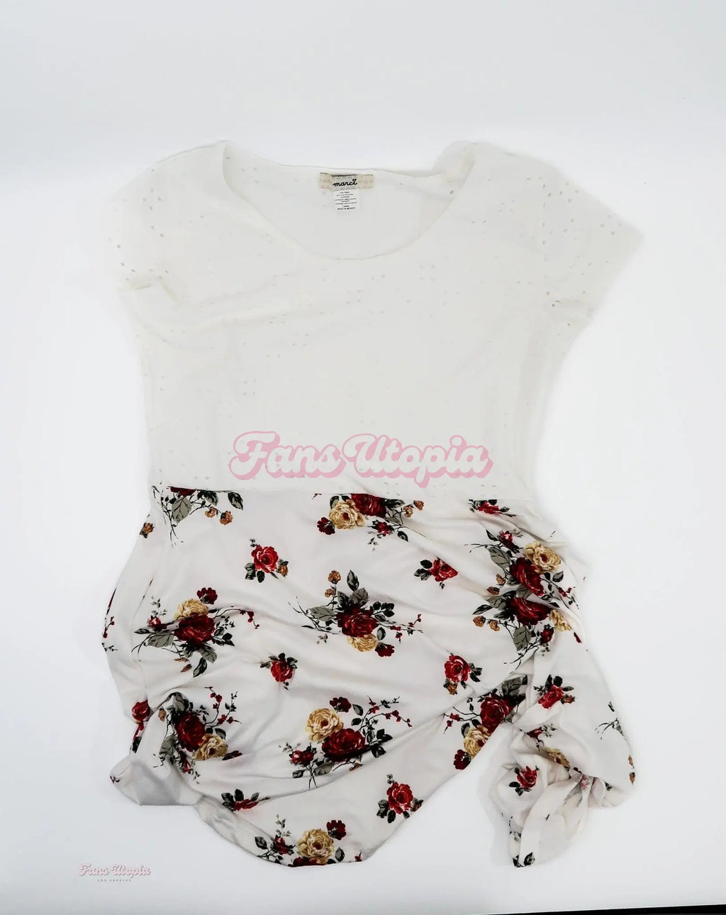 Rachael Cavalli White Floral Dress Rachael Cavalli