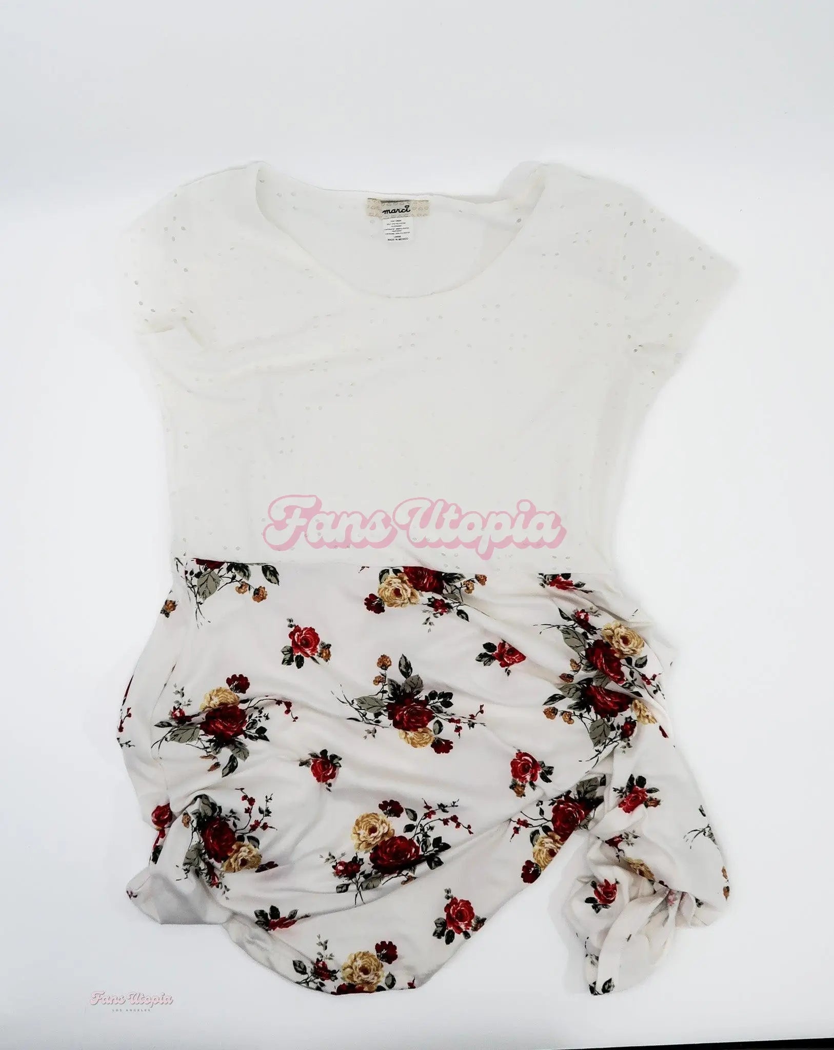 Rachael Cavalli White Floral Dress Rachael Cavalli