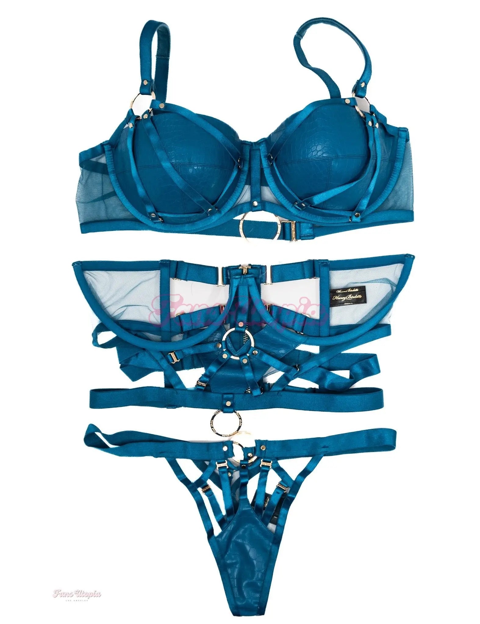 Riley Nixon HB Blue Chain Leather Set Riley Nixon