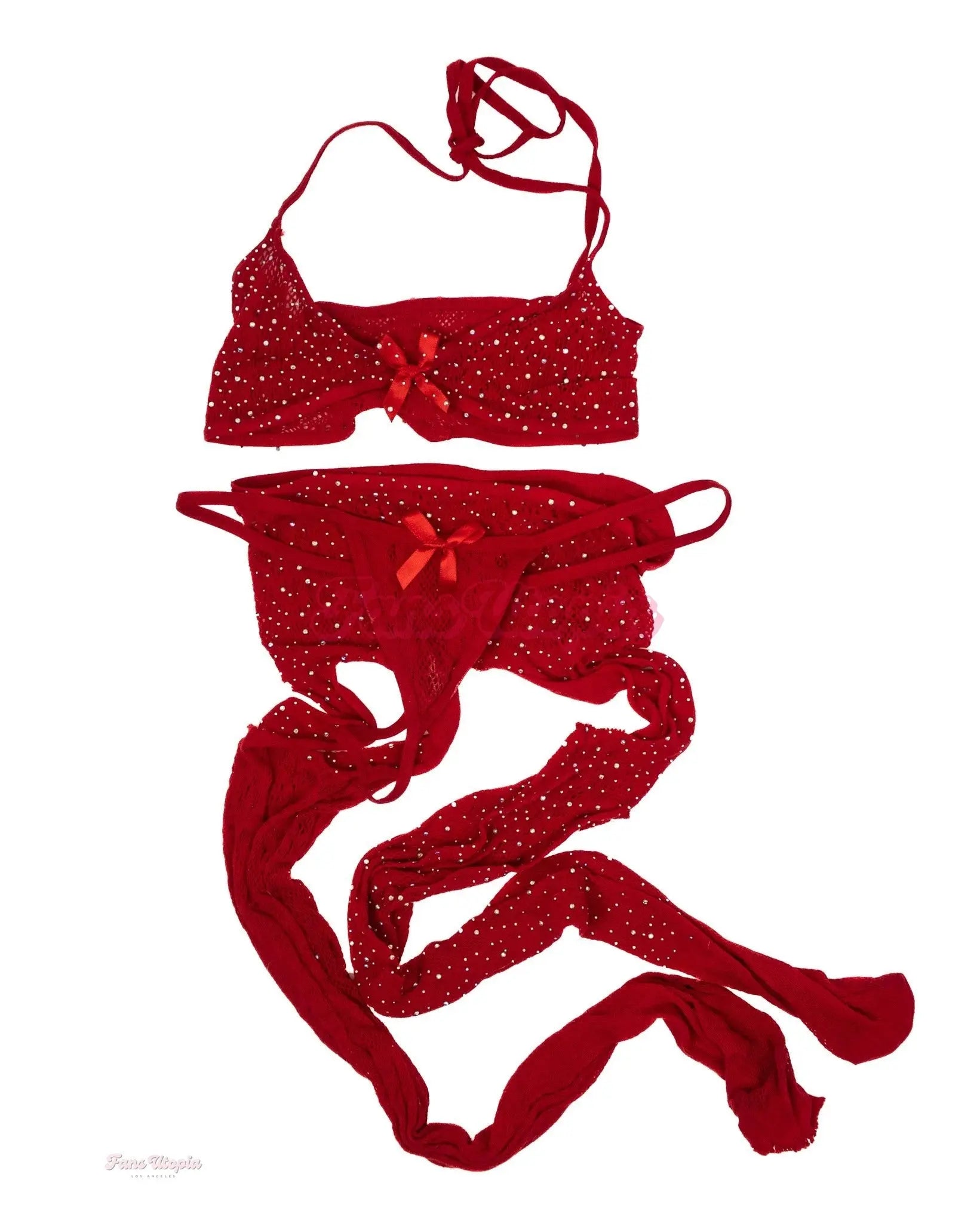 Riley Nixon Red Mesh Set Riley Nixon
