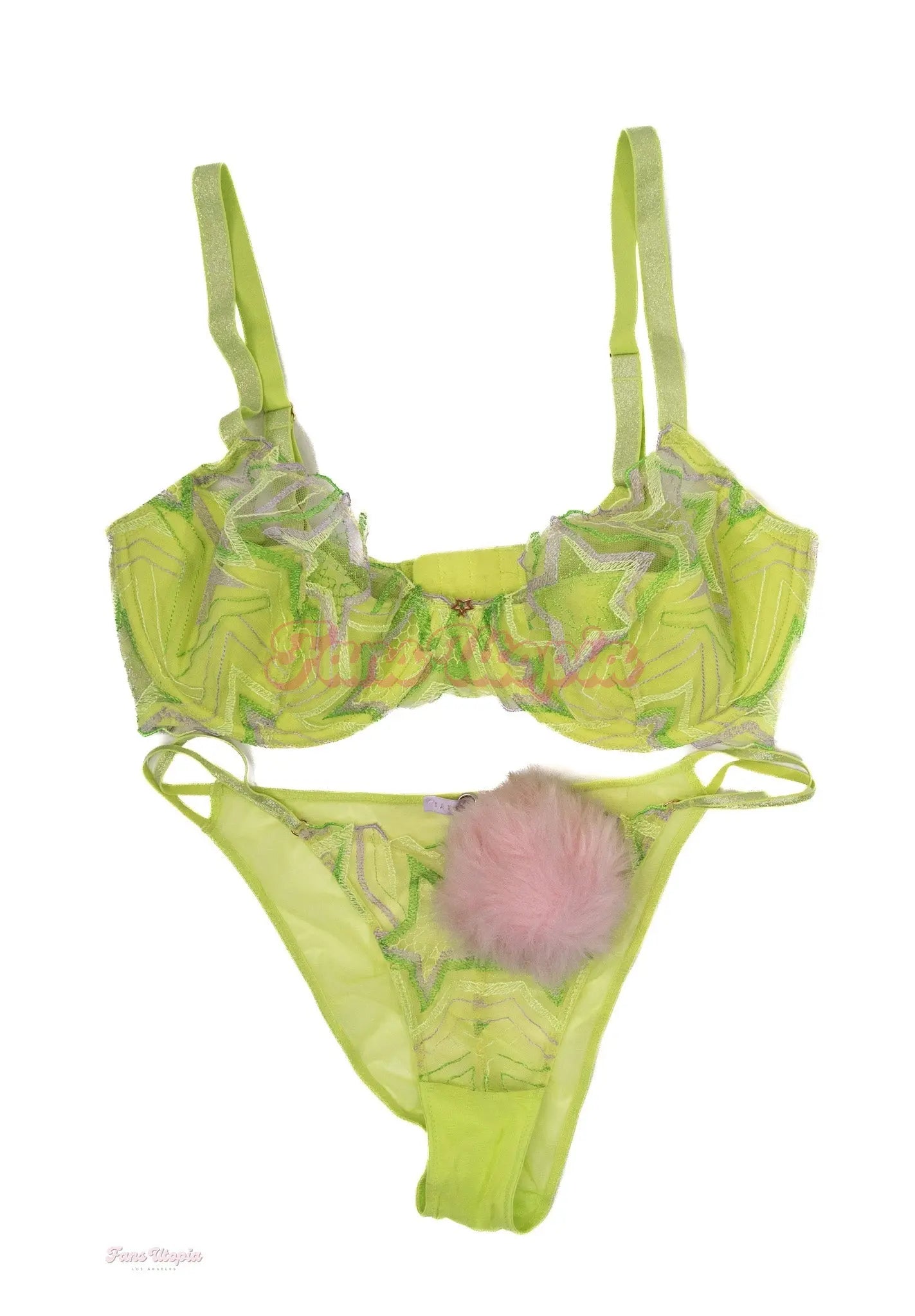 Riley Nixon Savage X Neon Green Bra & Panty Set Riley Nixon