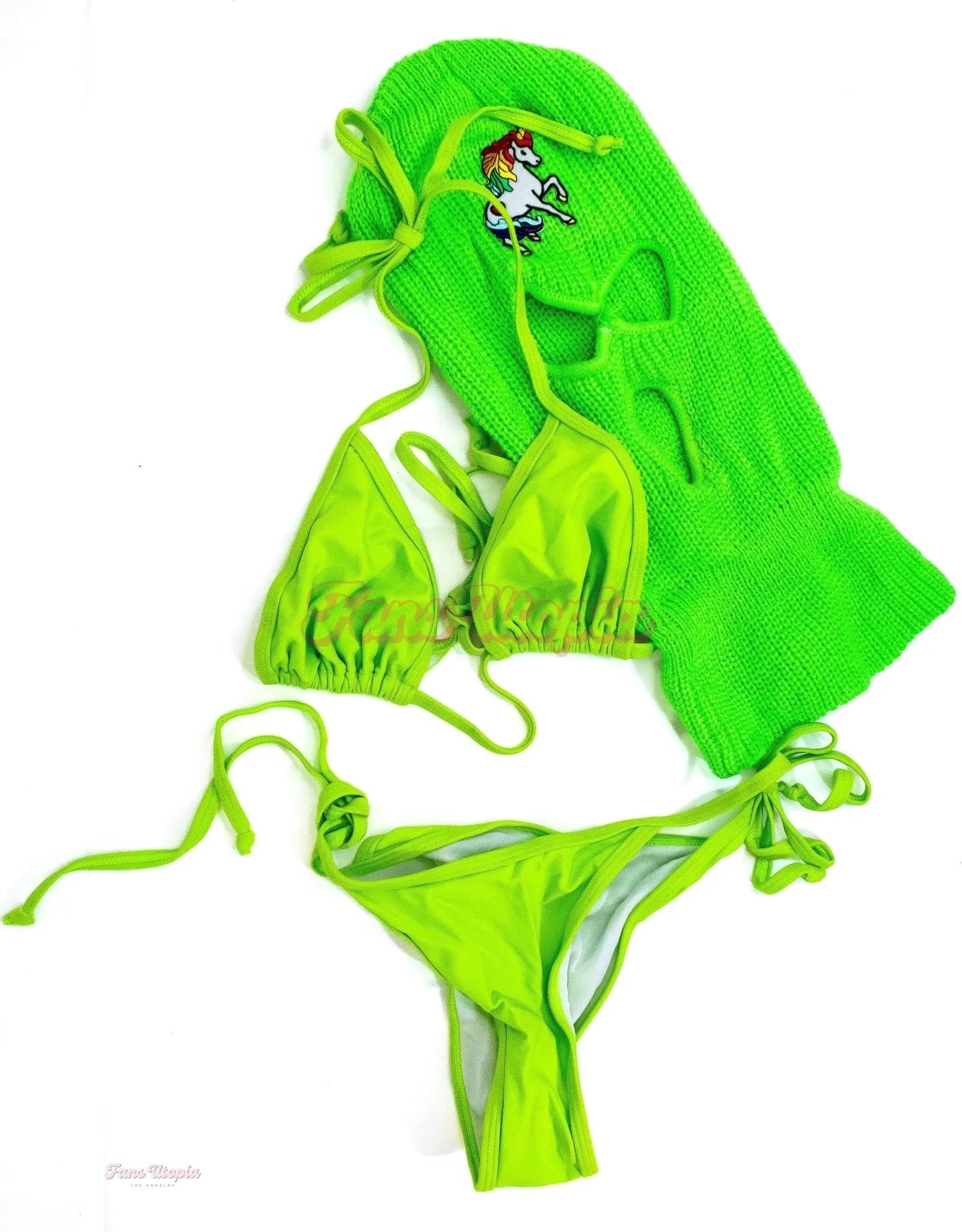 Rory Knox Green Bikini + Skimask Rory Knox