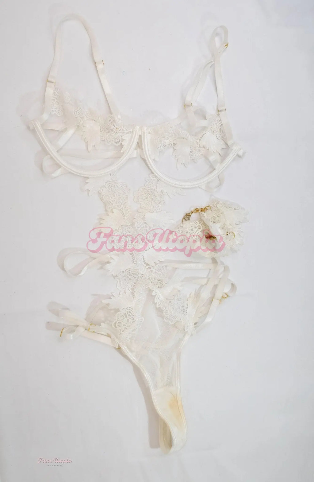 Rory Knox White Crochet Bodysuit +  Booties Rory Knox