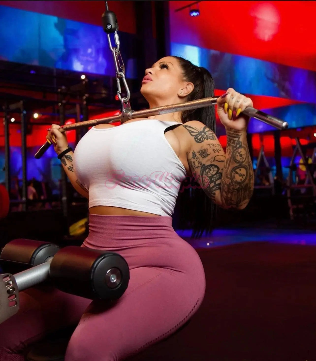 Samantha Mack Drenched Sweat Damp Workout Set Samantha Mack