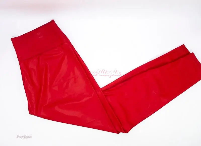 Samantha Mack Red Leatherette Pants Samantha Mack