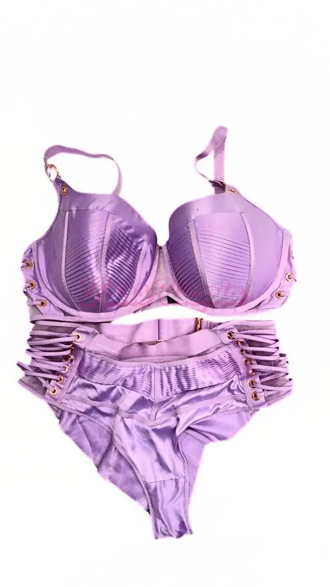 Sarah Arabic Purple HB Bra & Panties Set Sarah Arabic