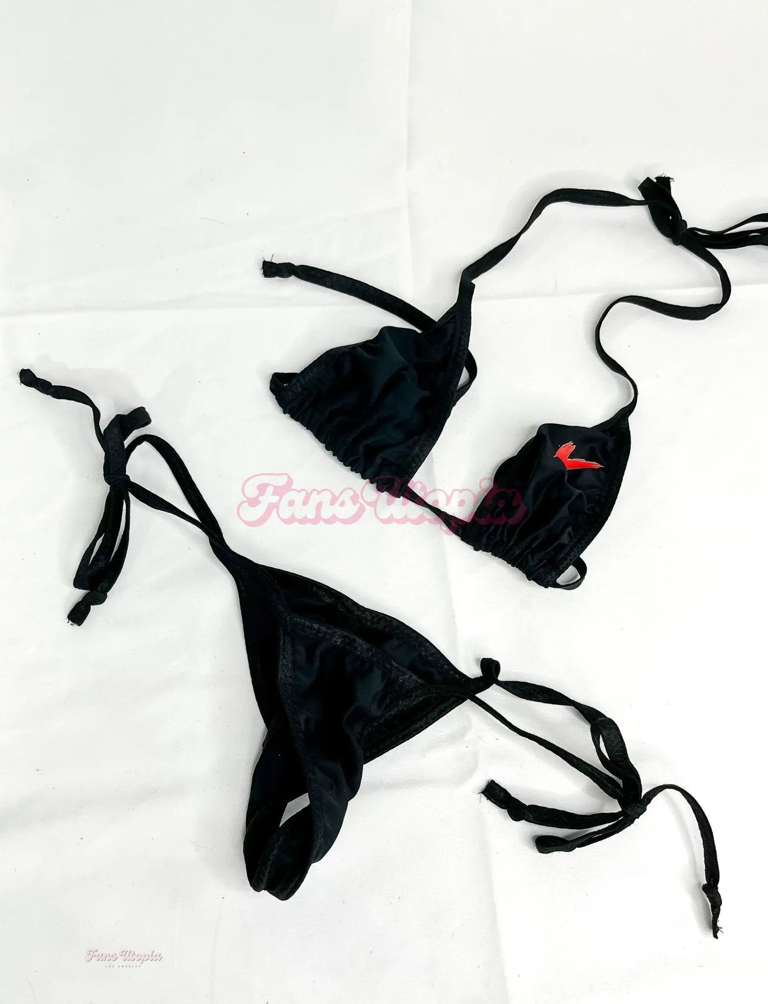 Savannah Bond Black String Bikini Savannah Bond