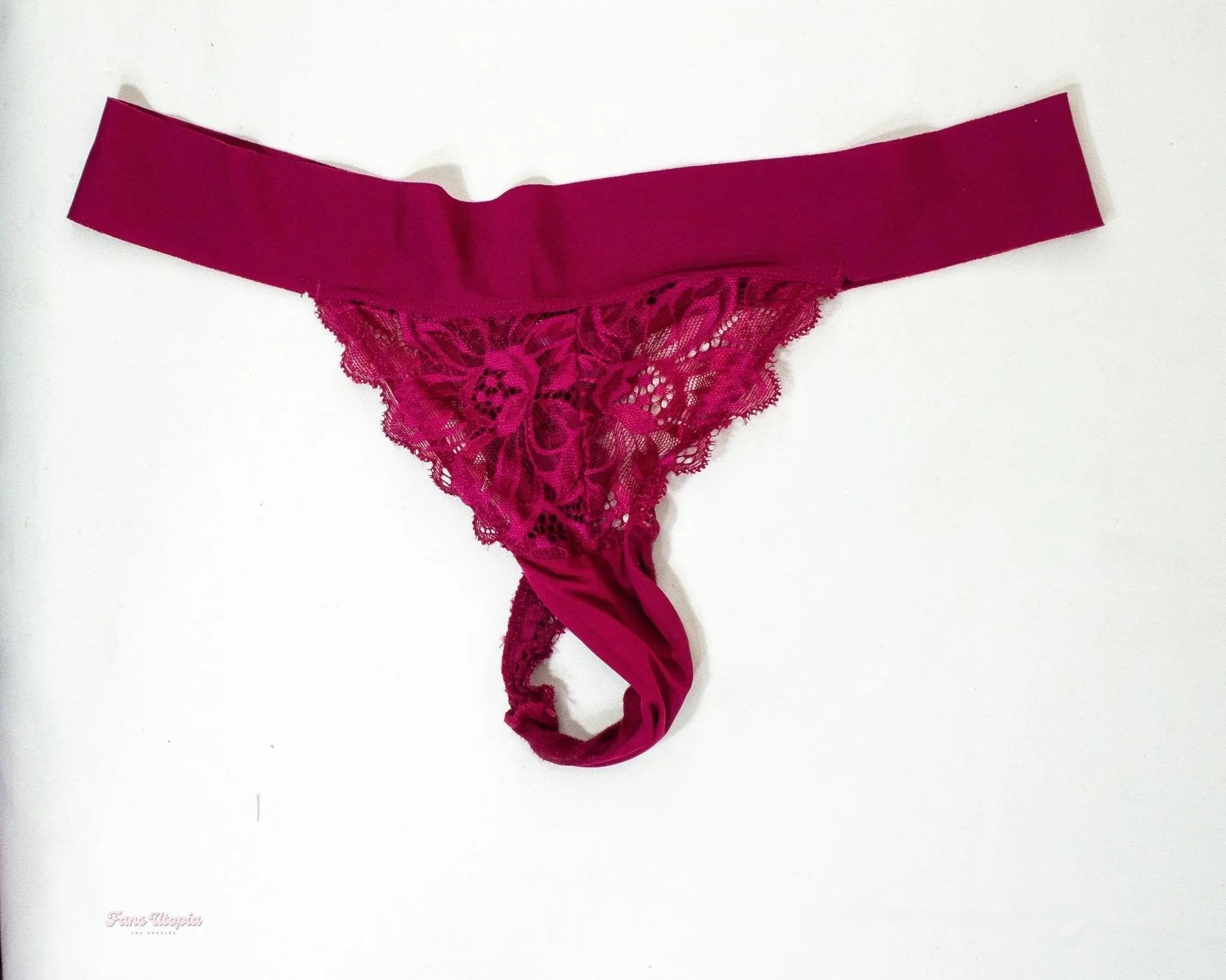 Savannah Bond Maroon Lace Thong OUTLET