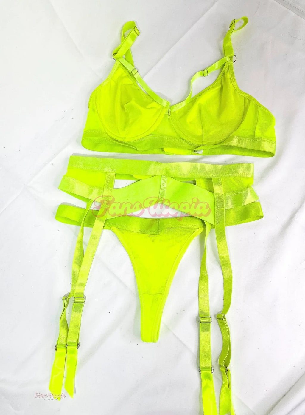 Savannah Bond Neon Green Lingerie Set Savannah Bond