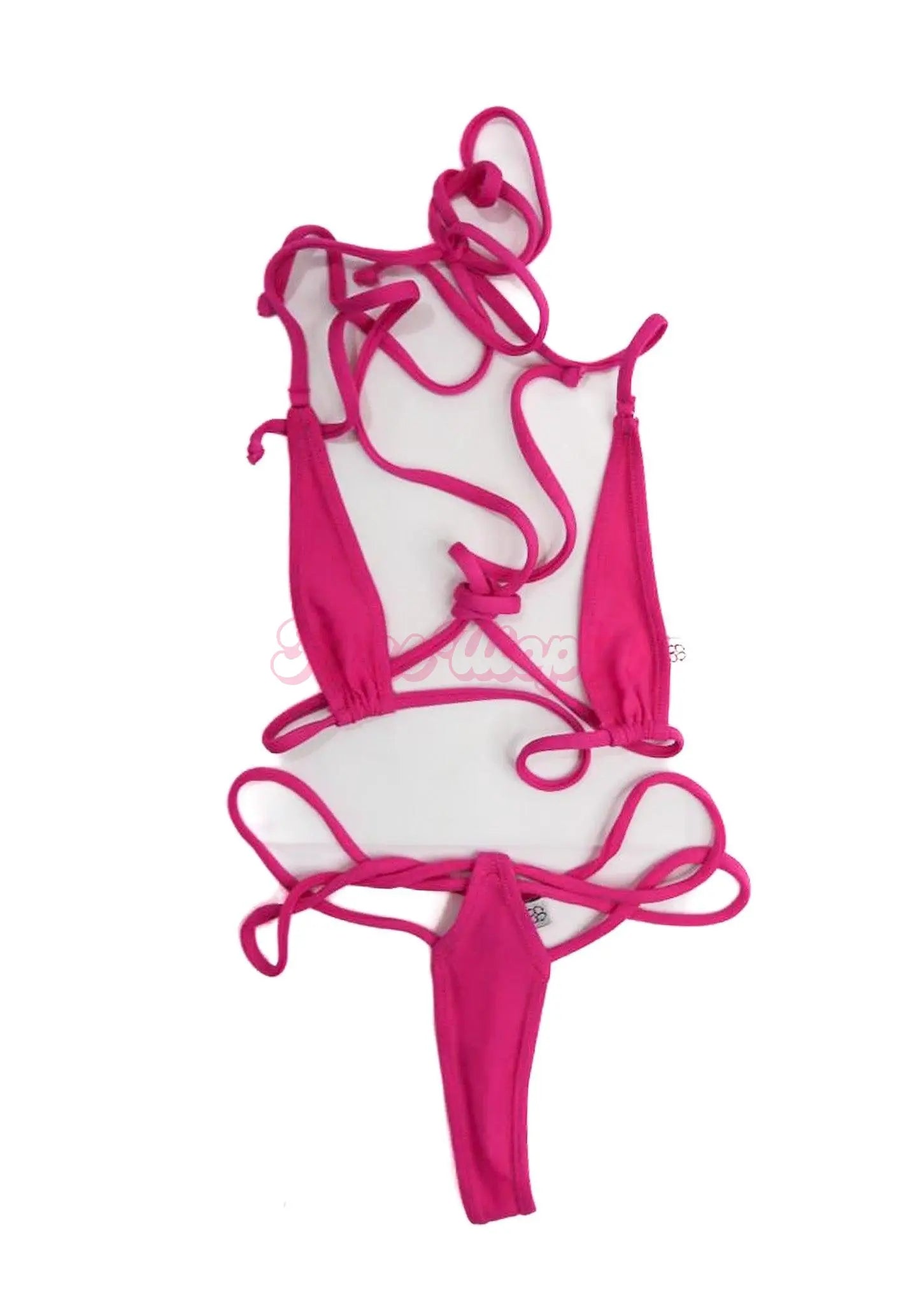 Savannah Bond Skimpy Magenta String Bikini Savannah Bond