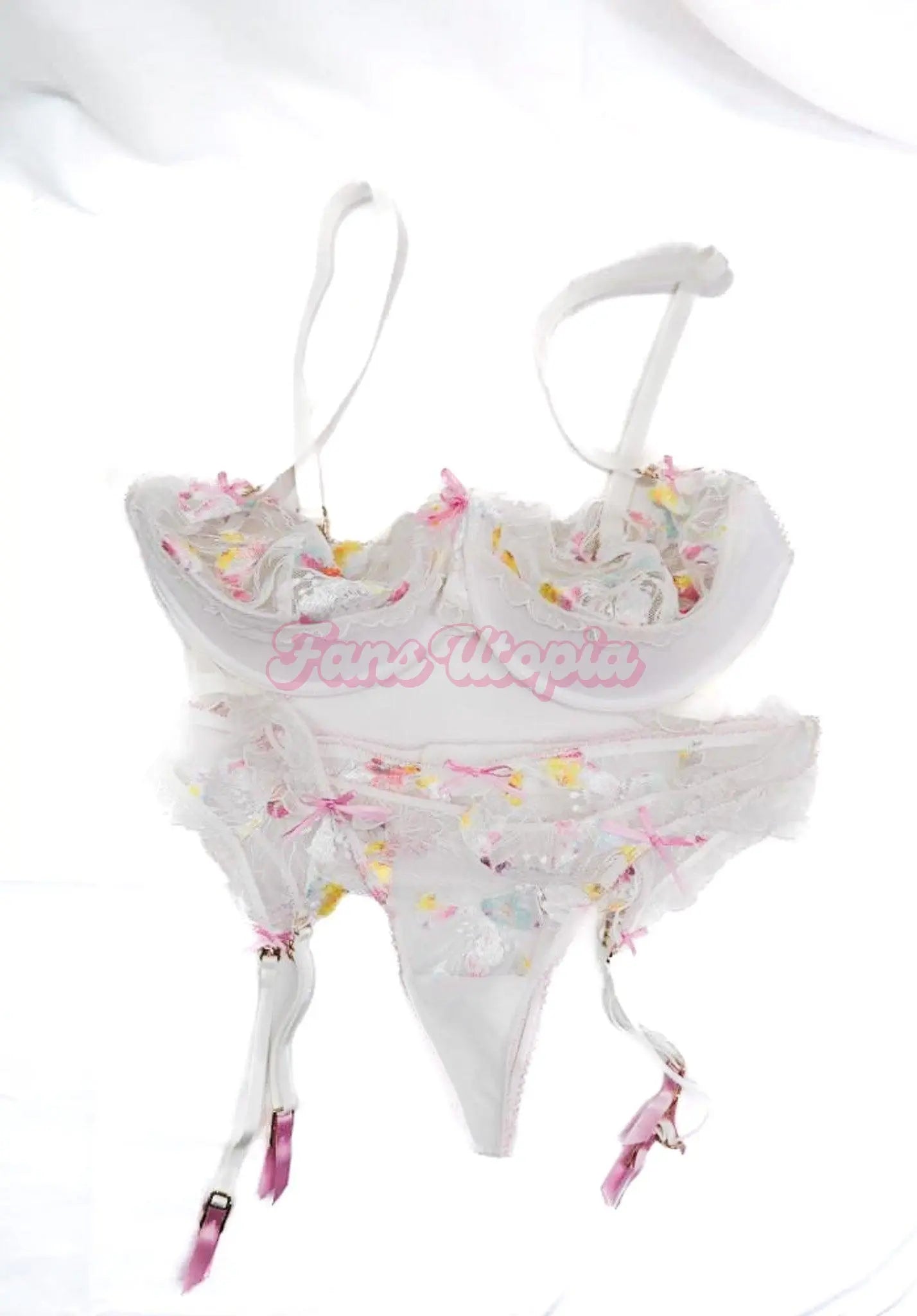 Savannah Bond White HB Lace Lingerie Set OUTLET