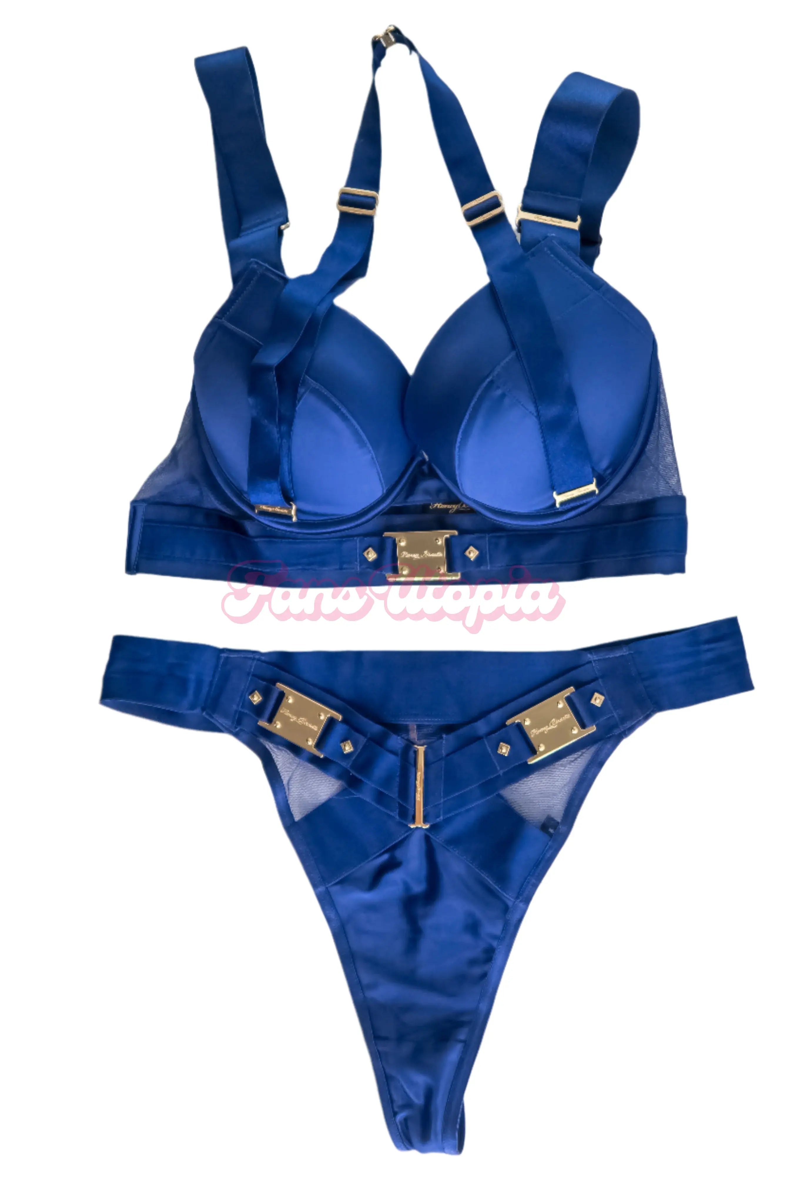 Sinatra Monroe Blue HB Bra & Panties Set Sinatra Monroe