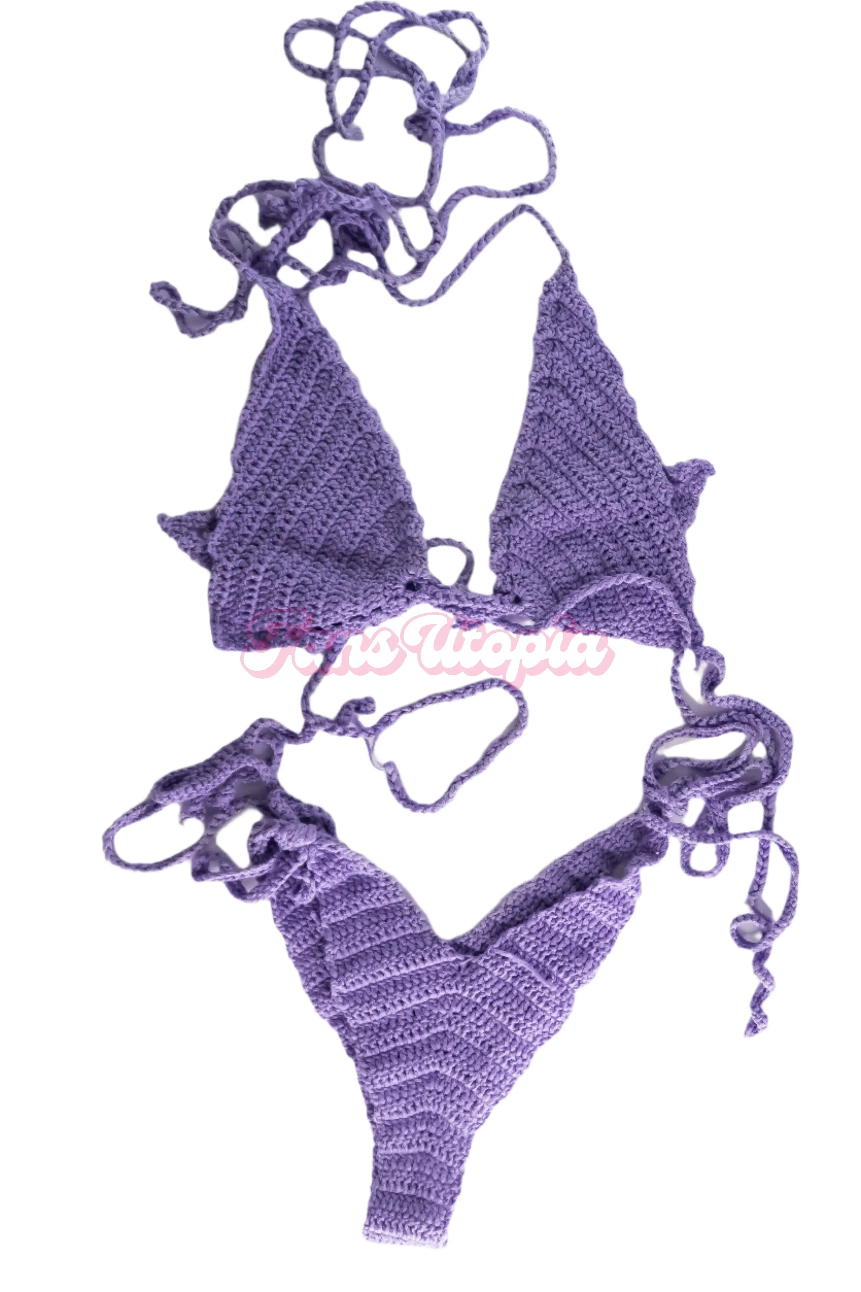 Sinatra Monroe Purple Crochet Set Sinatra Monroe