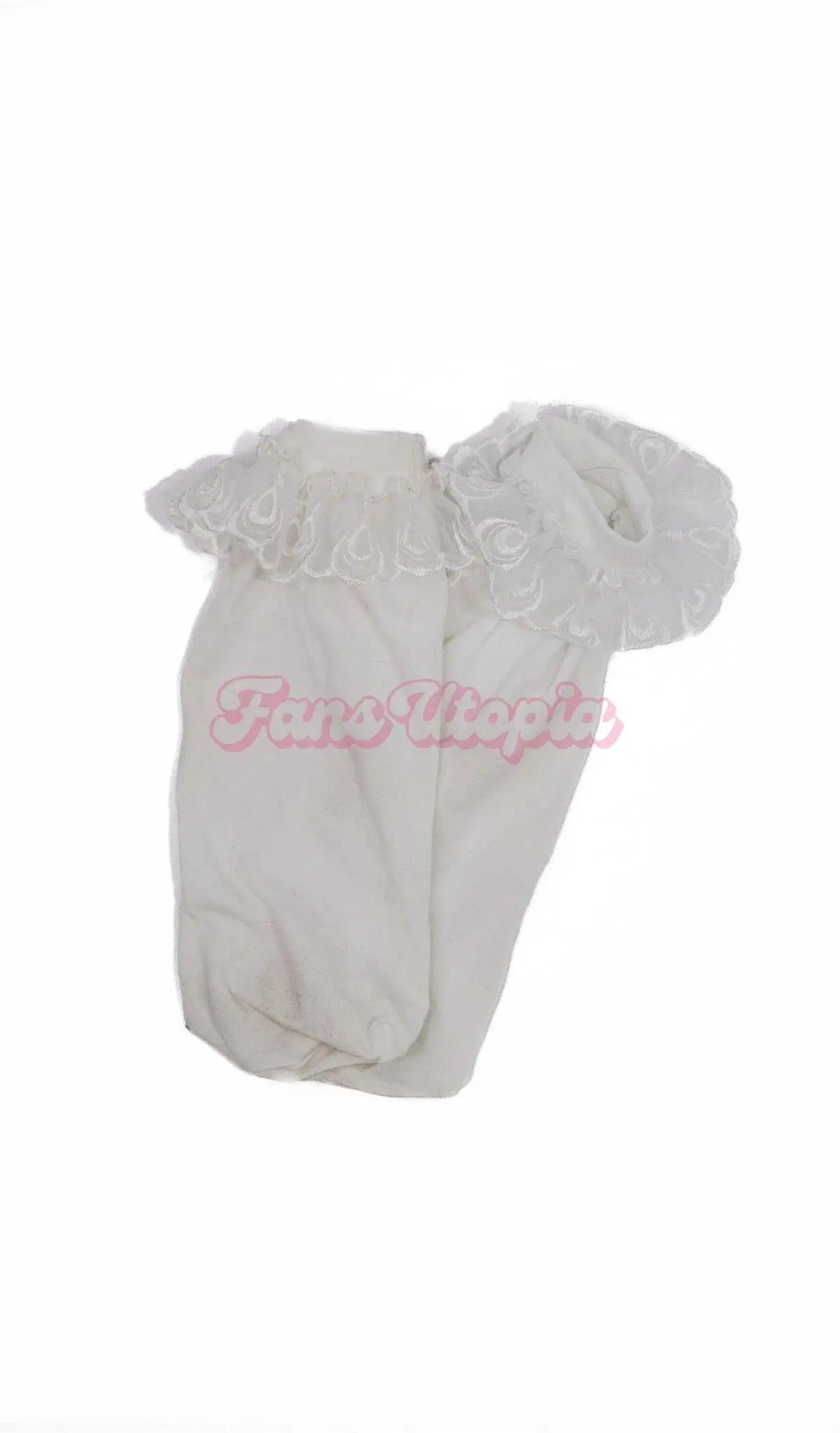 Sky Pierce Frilly White Socks Sky Pierce