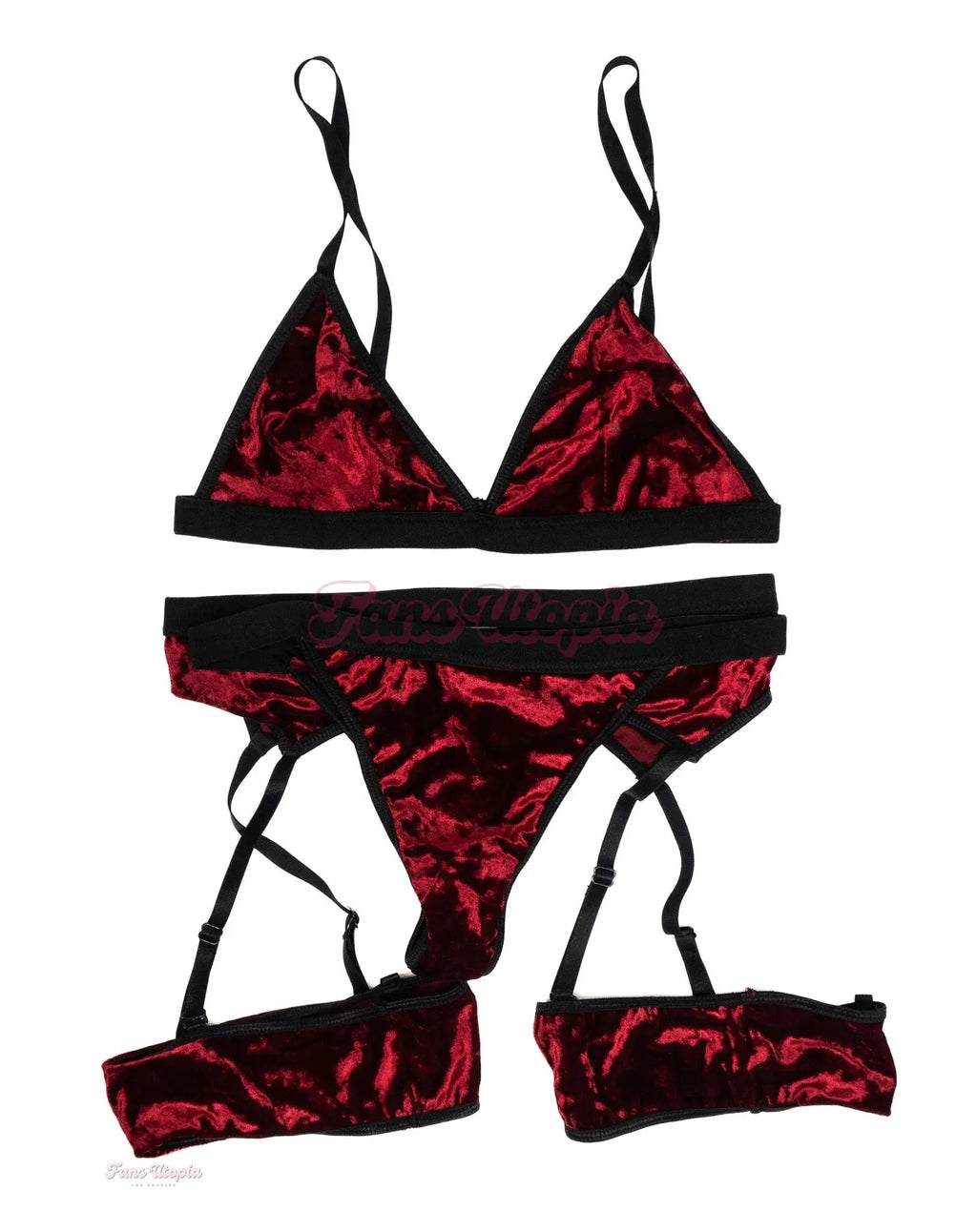 Sofie Marie Metallic Black Maroon Set Sofie Marie