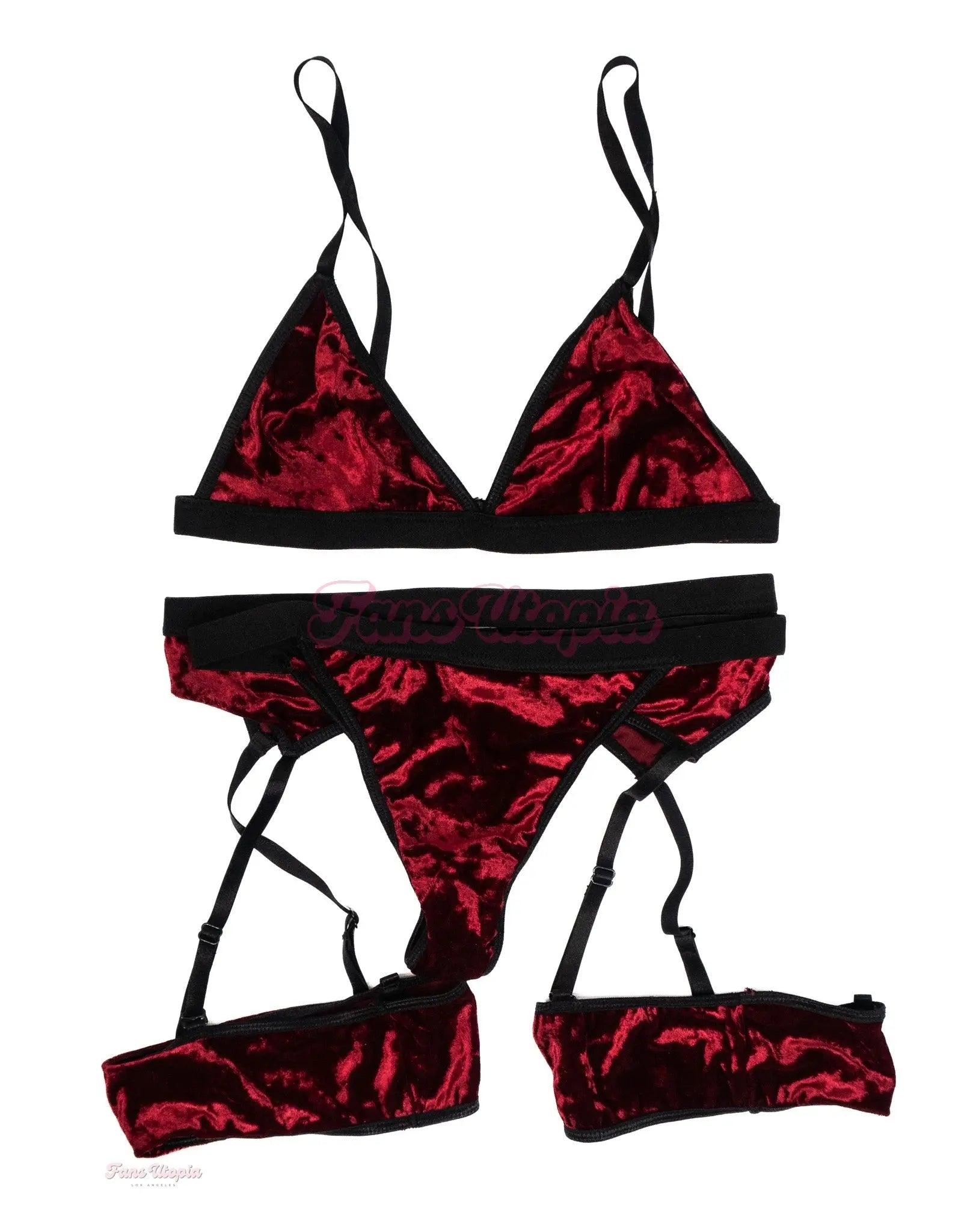 Sofie Marie Metallic Black Maroon Set Sofie Marie